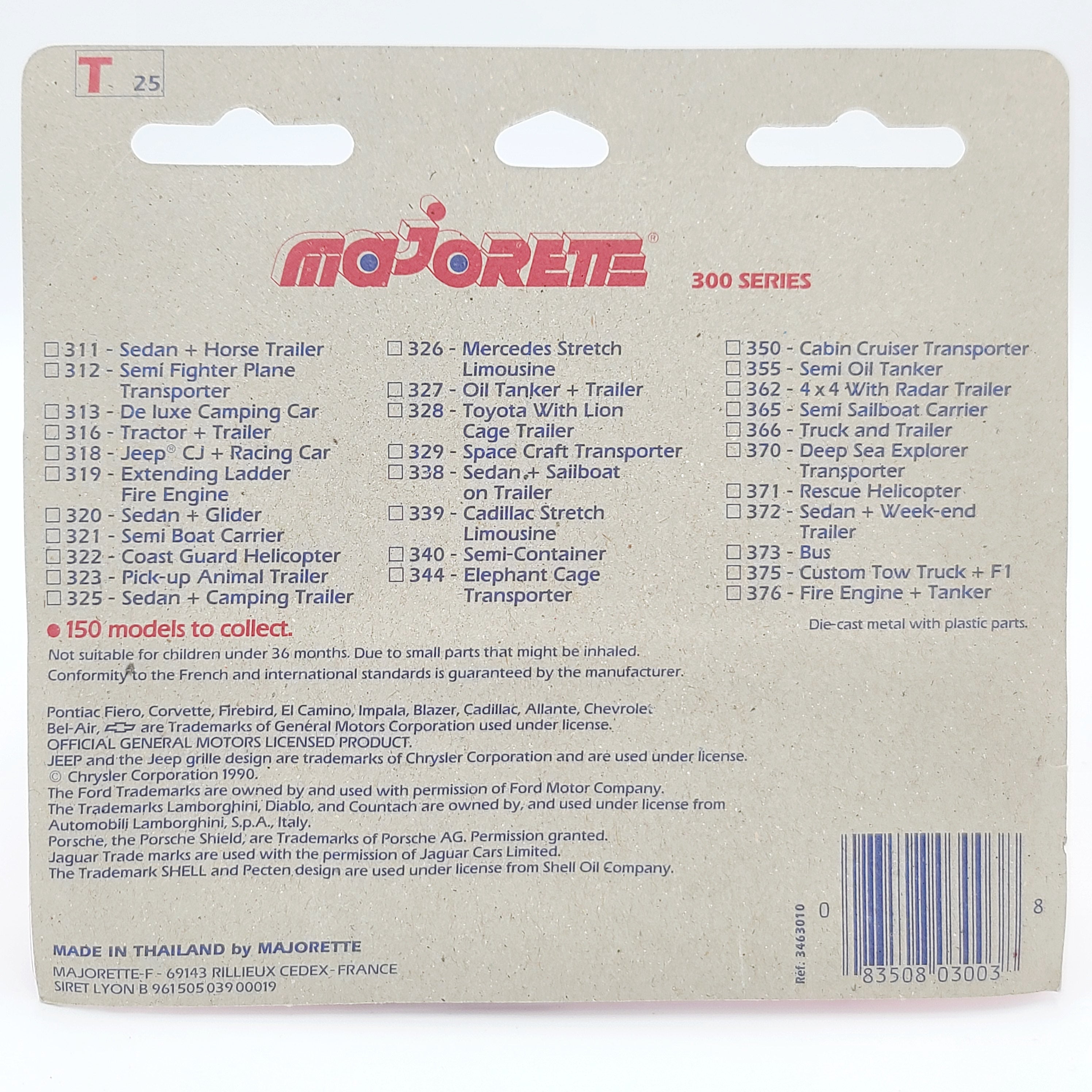 Majorette Gazelle Rescue Helicopter "Rescue" #371 (1990 Movers 300 Series)