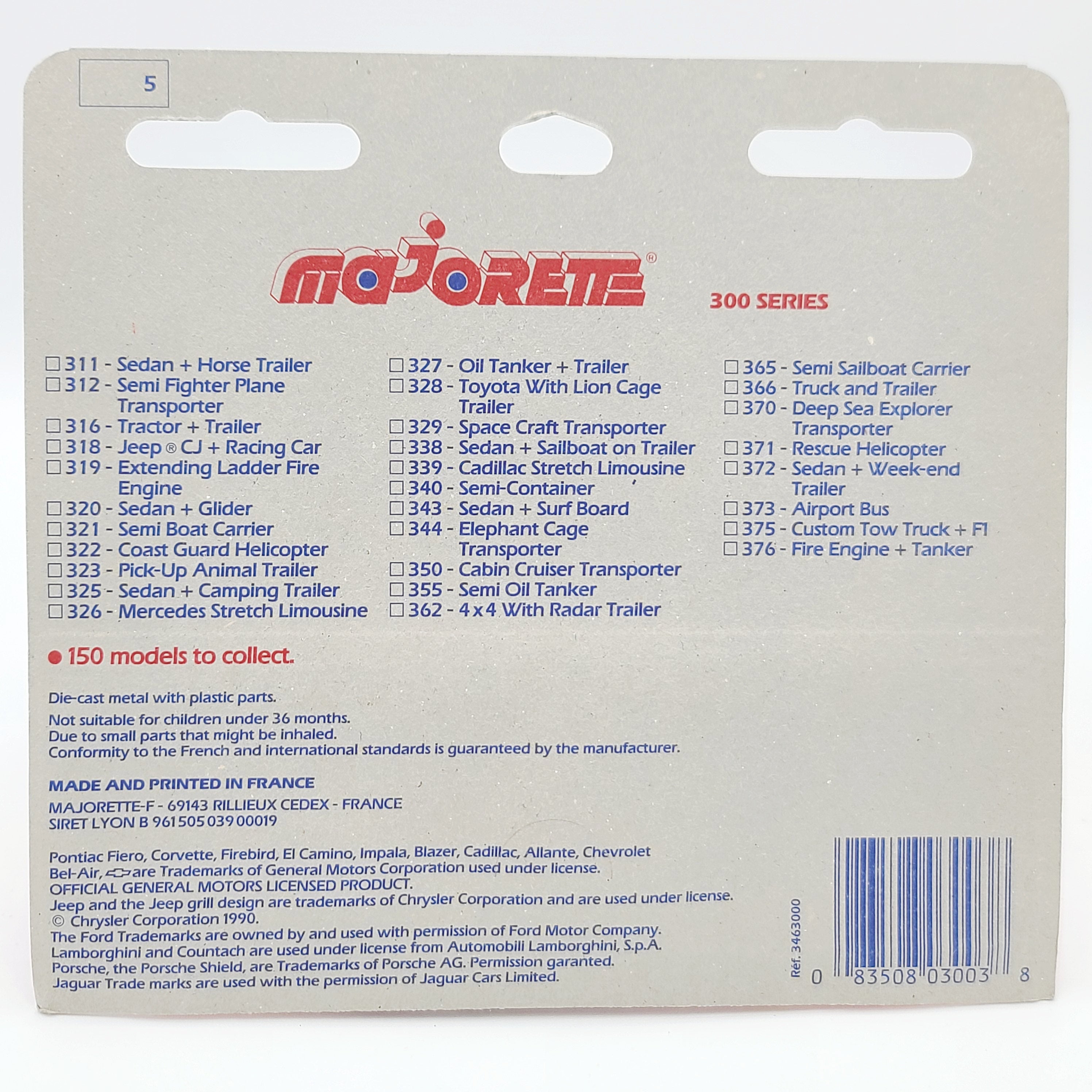 Majorette Gazelle Rescue Helicopter "Turbo" #371 (1990 Movers 300 Series)