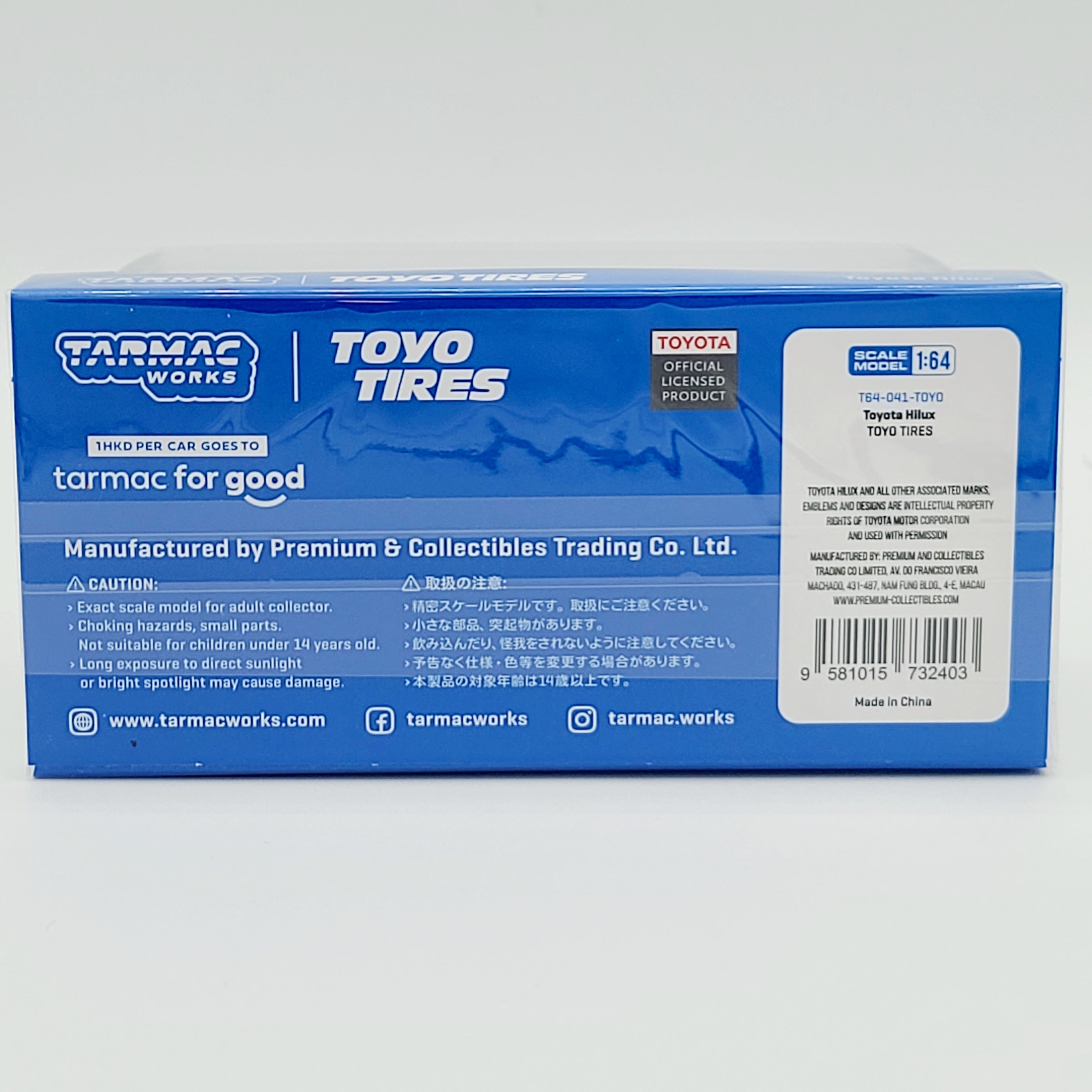 Tarmac Works Toyota Hilux Pickup Truck - 1:64, Toyo Tires (2025 Hobby64)