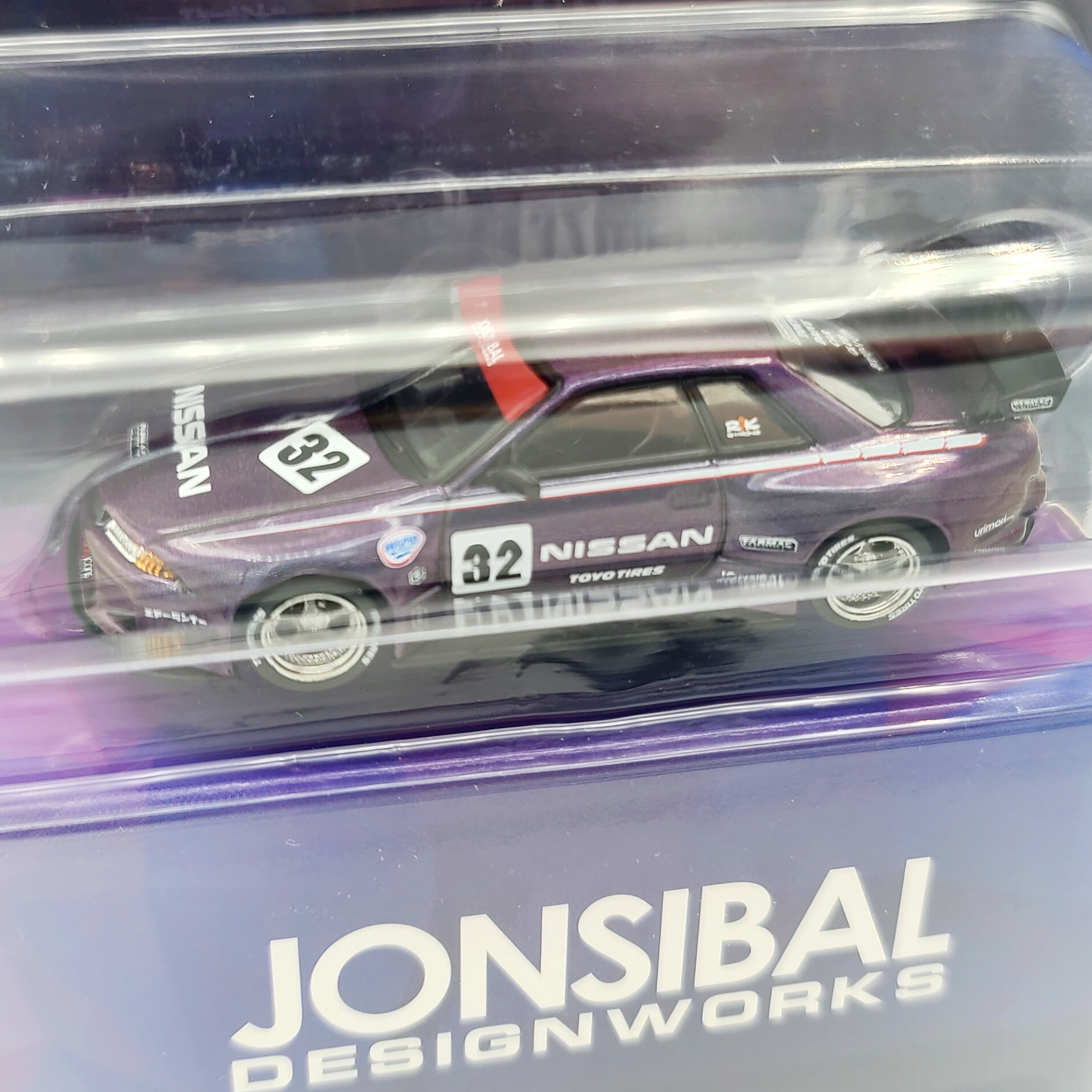 Tarmac Works Nissan Skyline R32 Widebody, Midnight Purple - 1:64, Jons