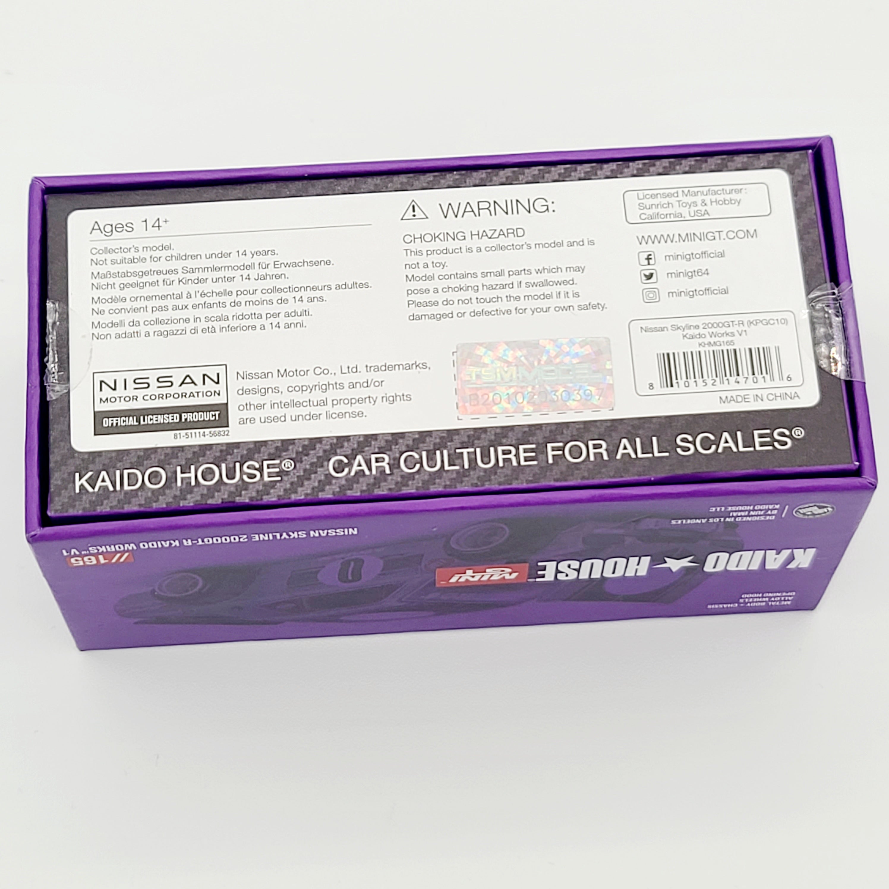Kaido House x Mini GT Nissan Skyline 2000GT-R Kaido Works V1 - 1:64, Silver (2025 Limited Edition)