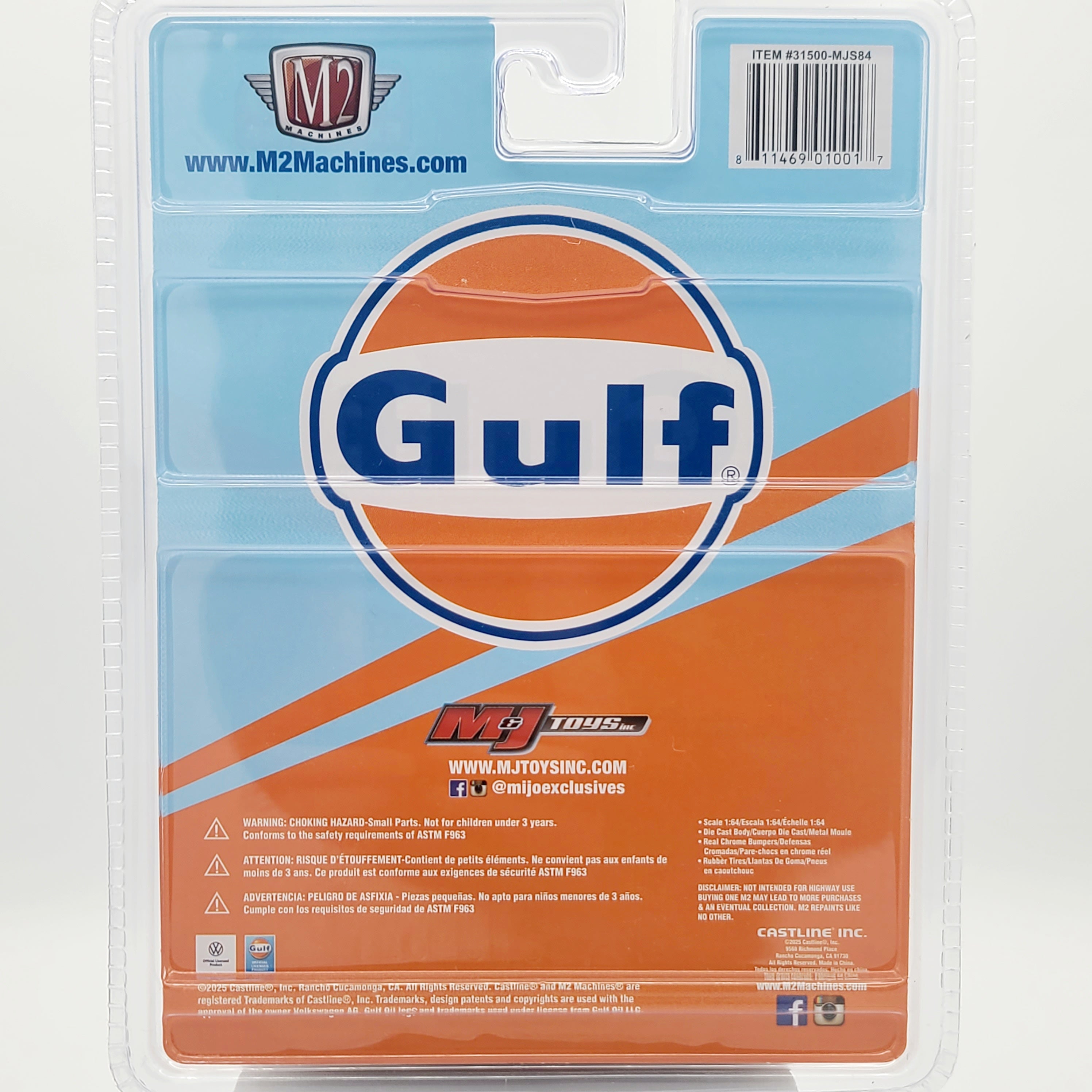 M2 Machines - CHASE - '60 VW Delivery Van - 1:64, Gulf Oil (2025 MiJo Exclusives - Limited Edition)