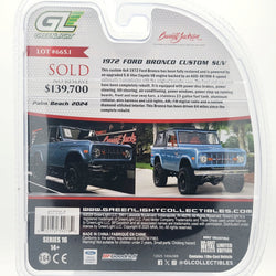 GreenLight '72 Ford Bronco Custom SUV - 1:64 (2025 Barrett Jackson Series 16)