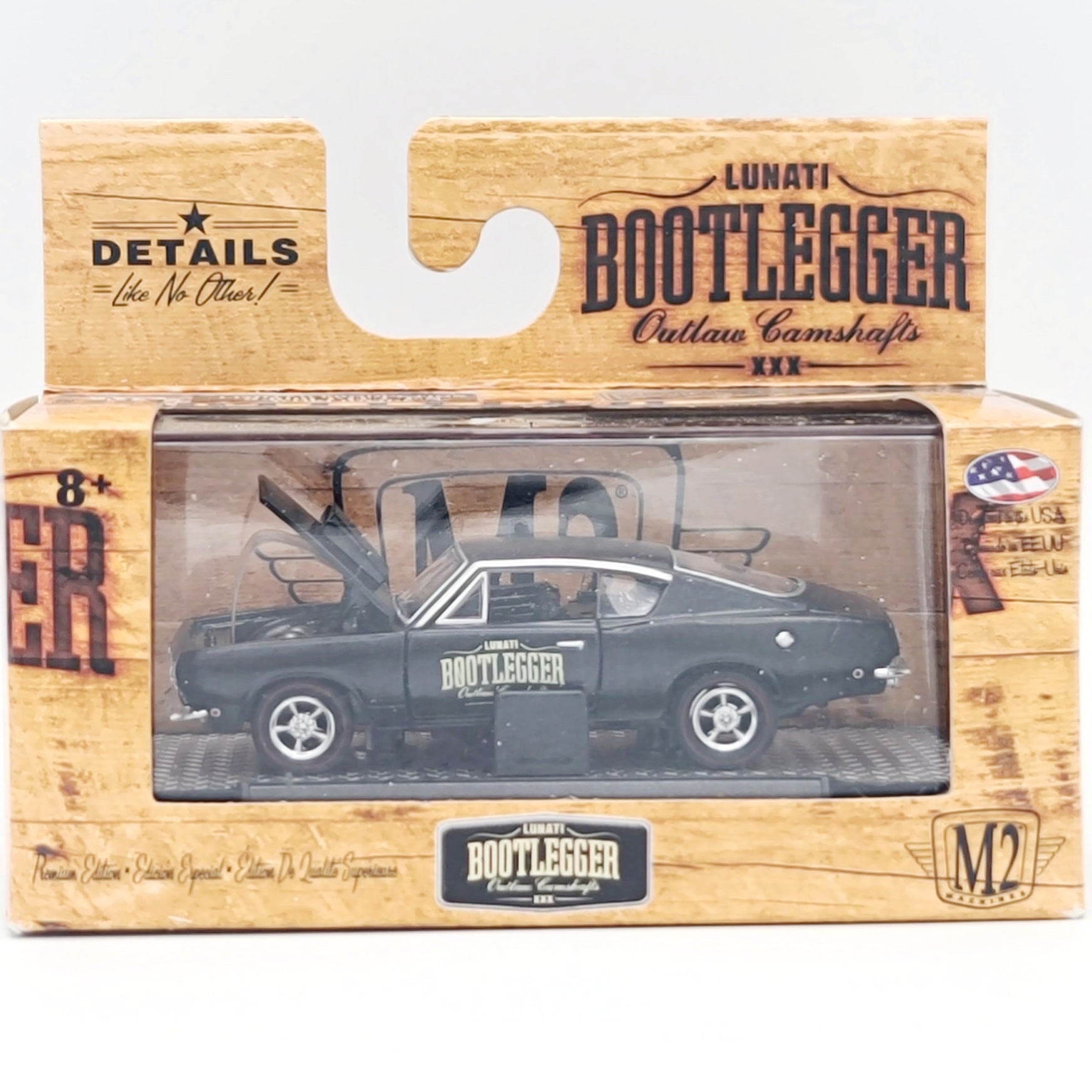 M2 Machines '68 Plymouth Barracuda HEMI Super Stock - 1:64 (2016 Detroit Muscle - Bootlegger)