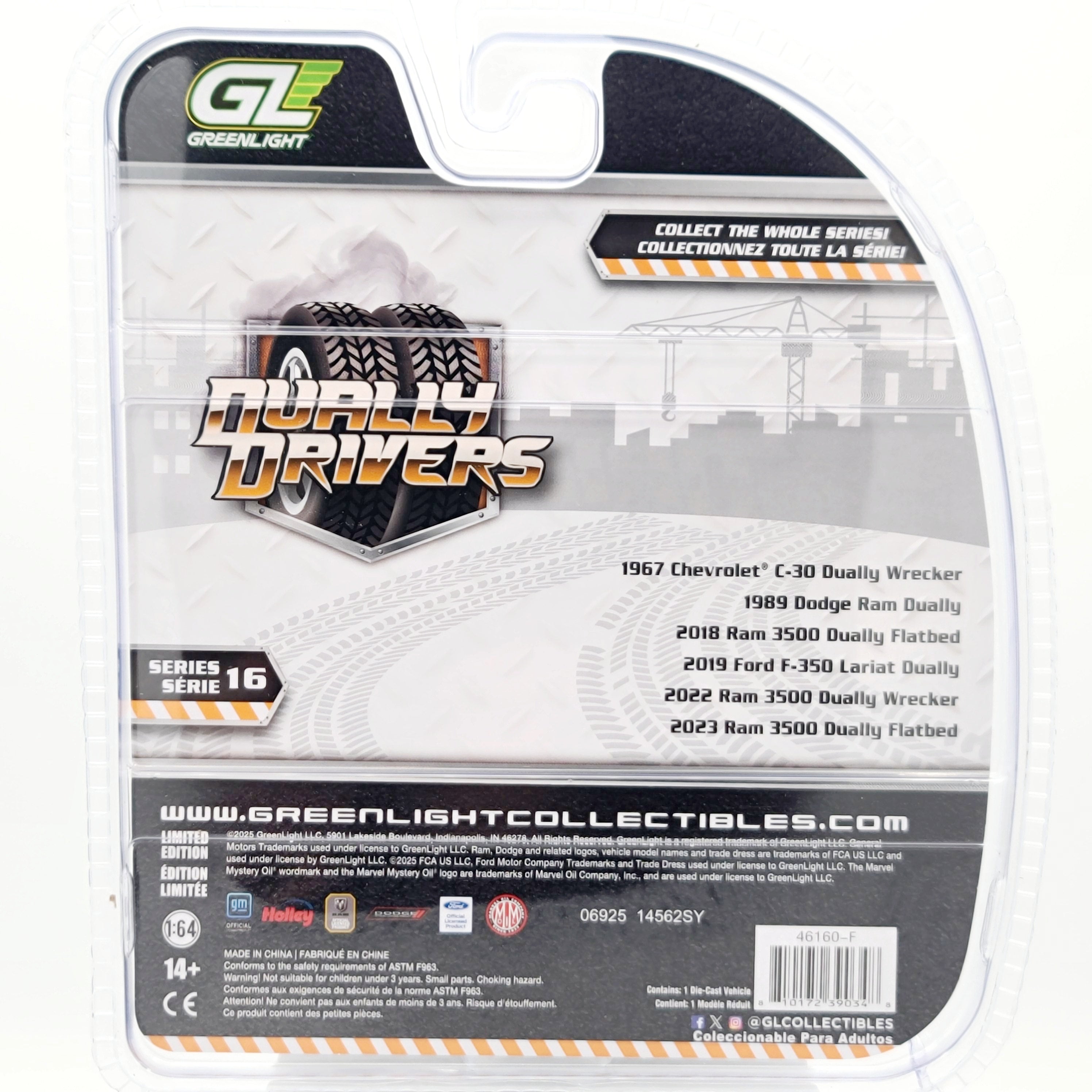 Greenlight '19 Ford F-350 Lariat Dually Pick-up Truck - 1:64 (2025 Dually Drivers Series 16)