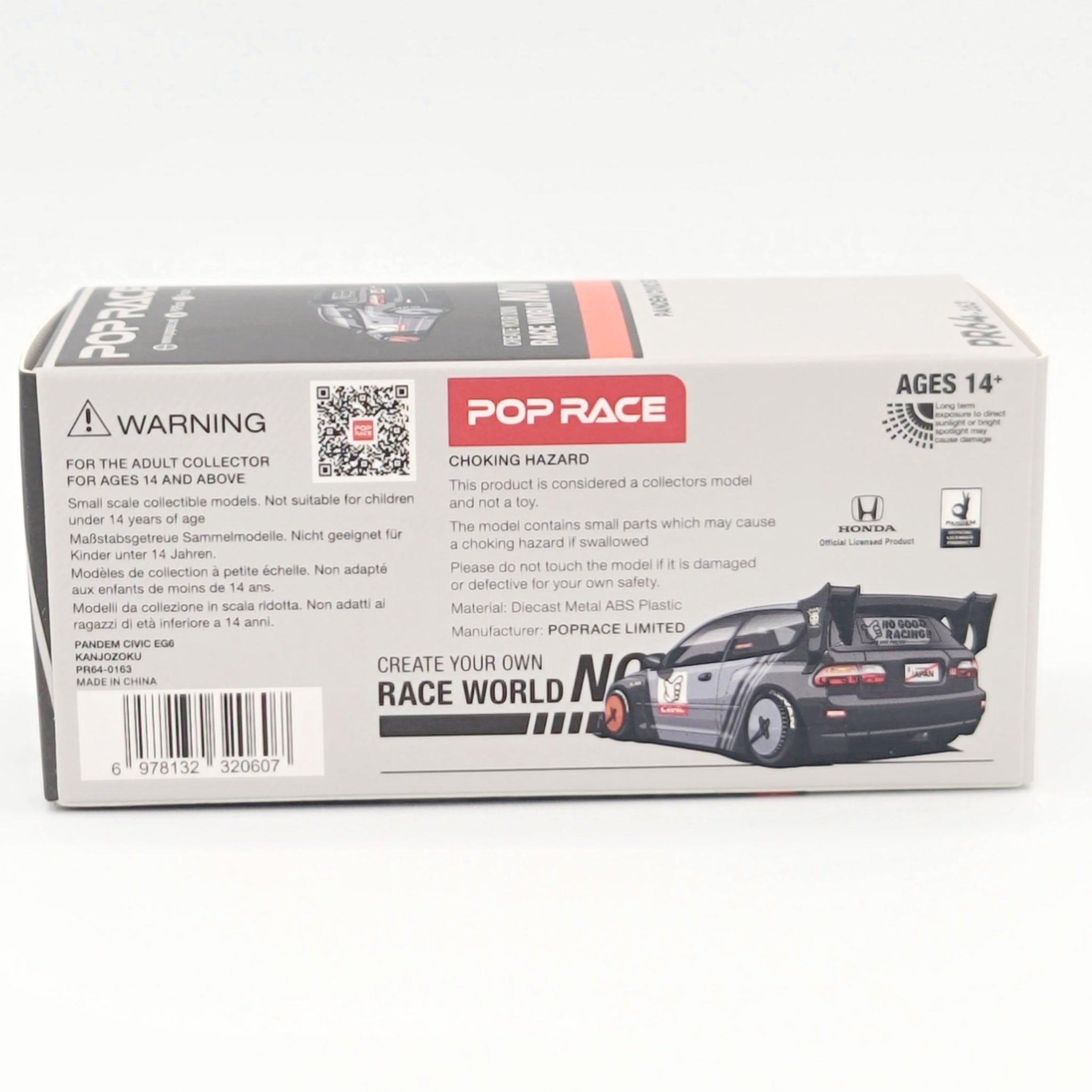 Pop Race Pandem Honda Civic EG6 - 1:64 (2025 Limited Edition)