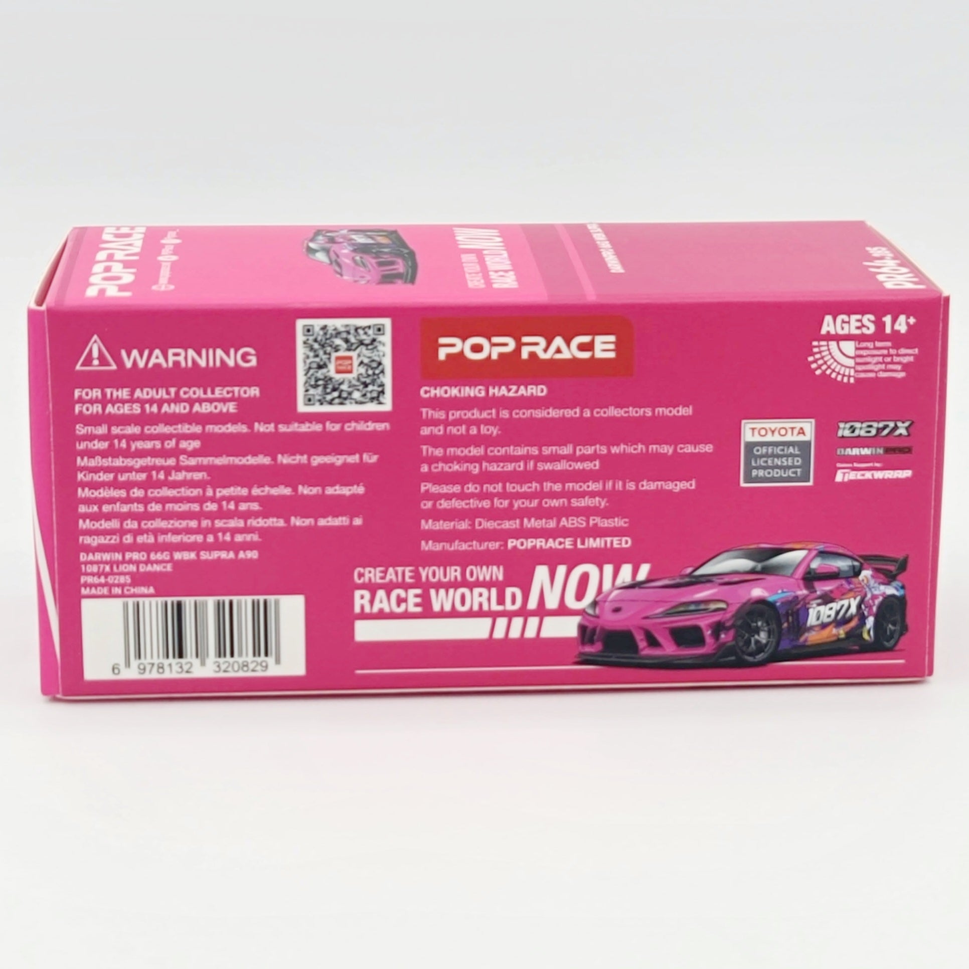 Pop Race Darwinpro 66G WBK Toyota Supra  - 1:64 (2025 Limited Edition)