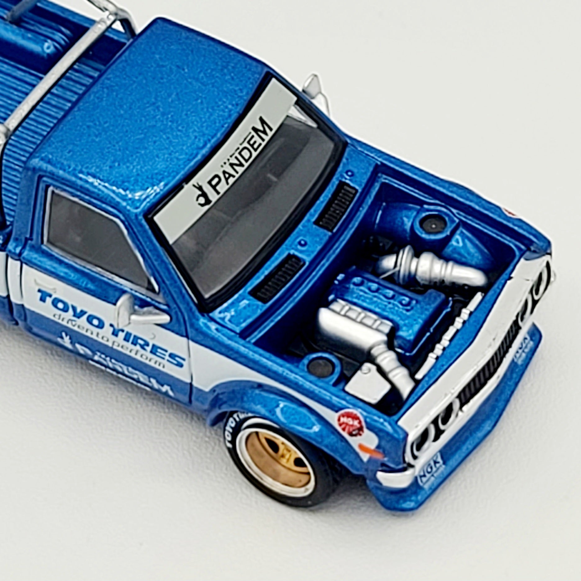 Pop Race Pandem Datsun 620 Pickup - 1:64, Toyo Tires (2025 Limited Edition)