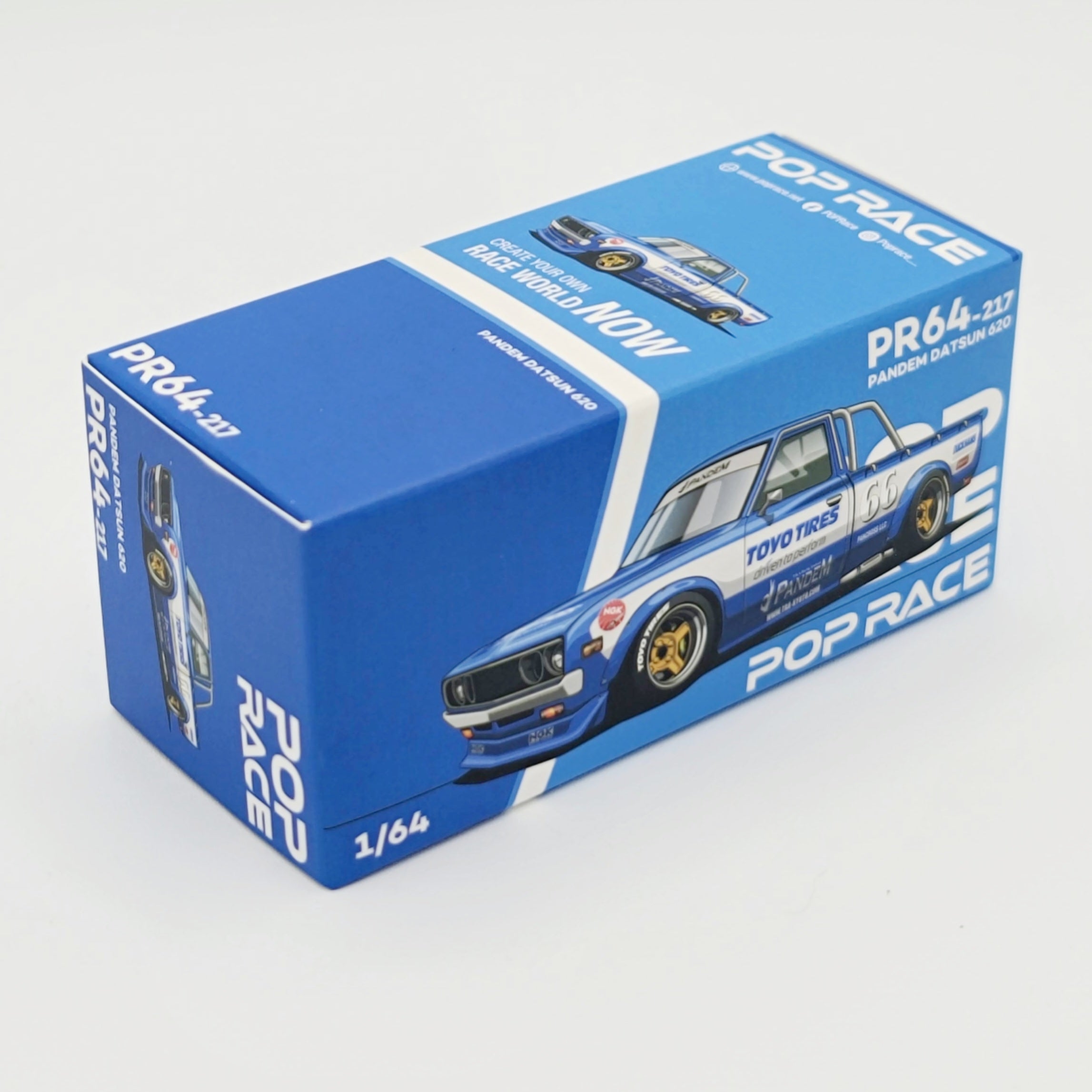 Pop Race Pandem Datsun 620 Pickup - 1:64, Toyo Tires (2025 Limited Edition)