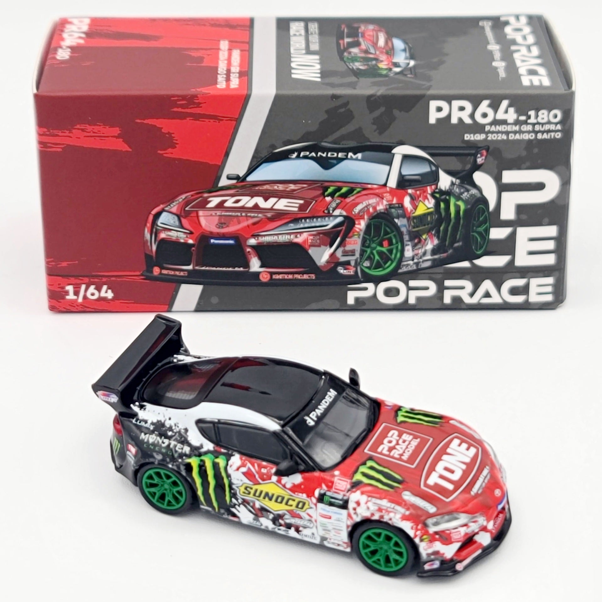 Pop Race Toyota Pandem GR Supra - 1:64, D1GP Daigo Saito (2025 Limited Edition)