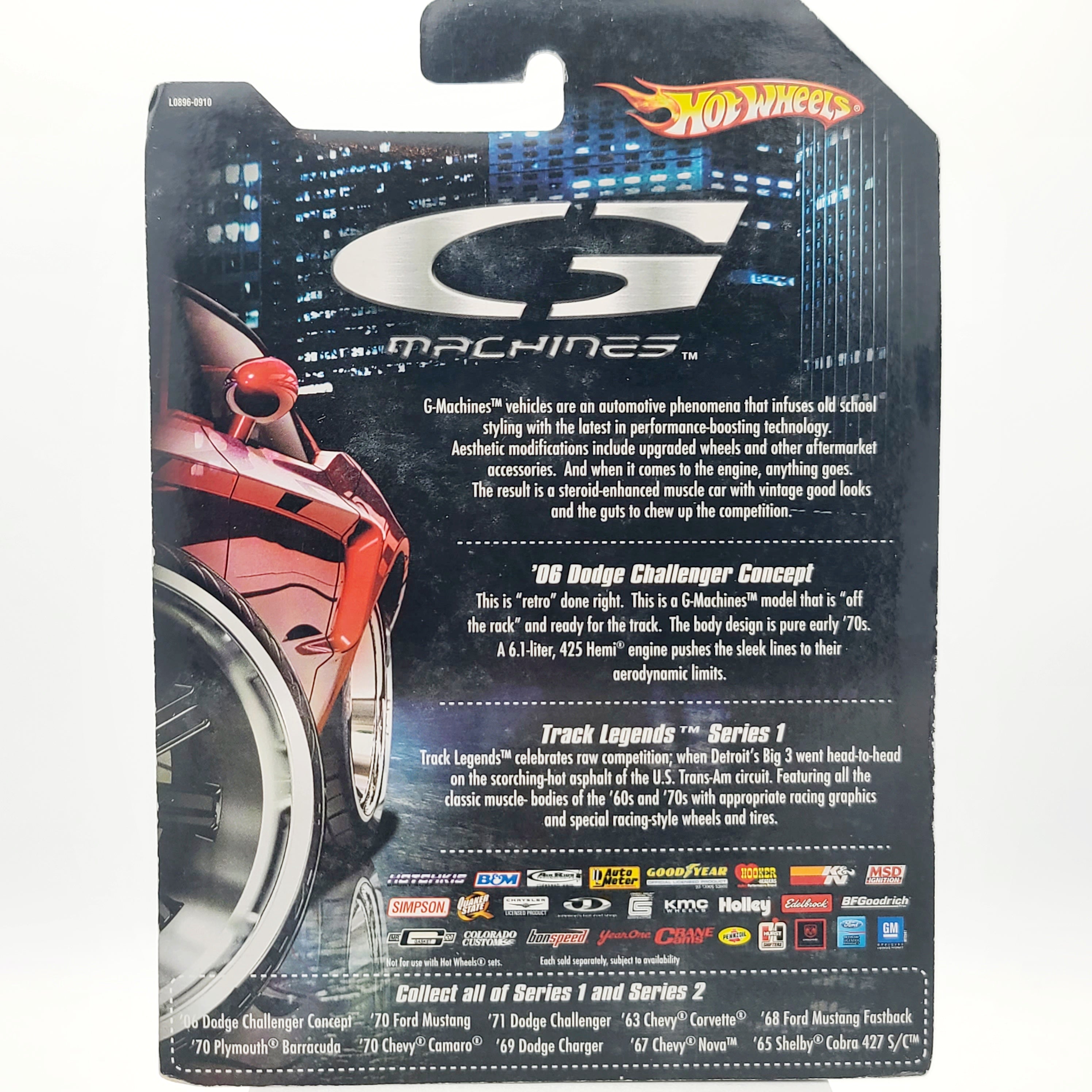 Hot Wheels '06 Dodge Challenger Concept - 1:50 (2007 G Machines - Track Legends Series 1)