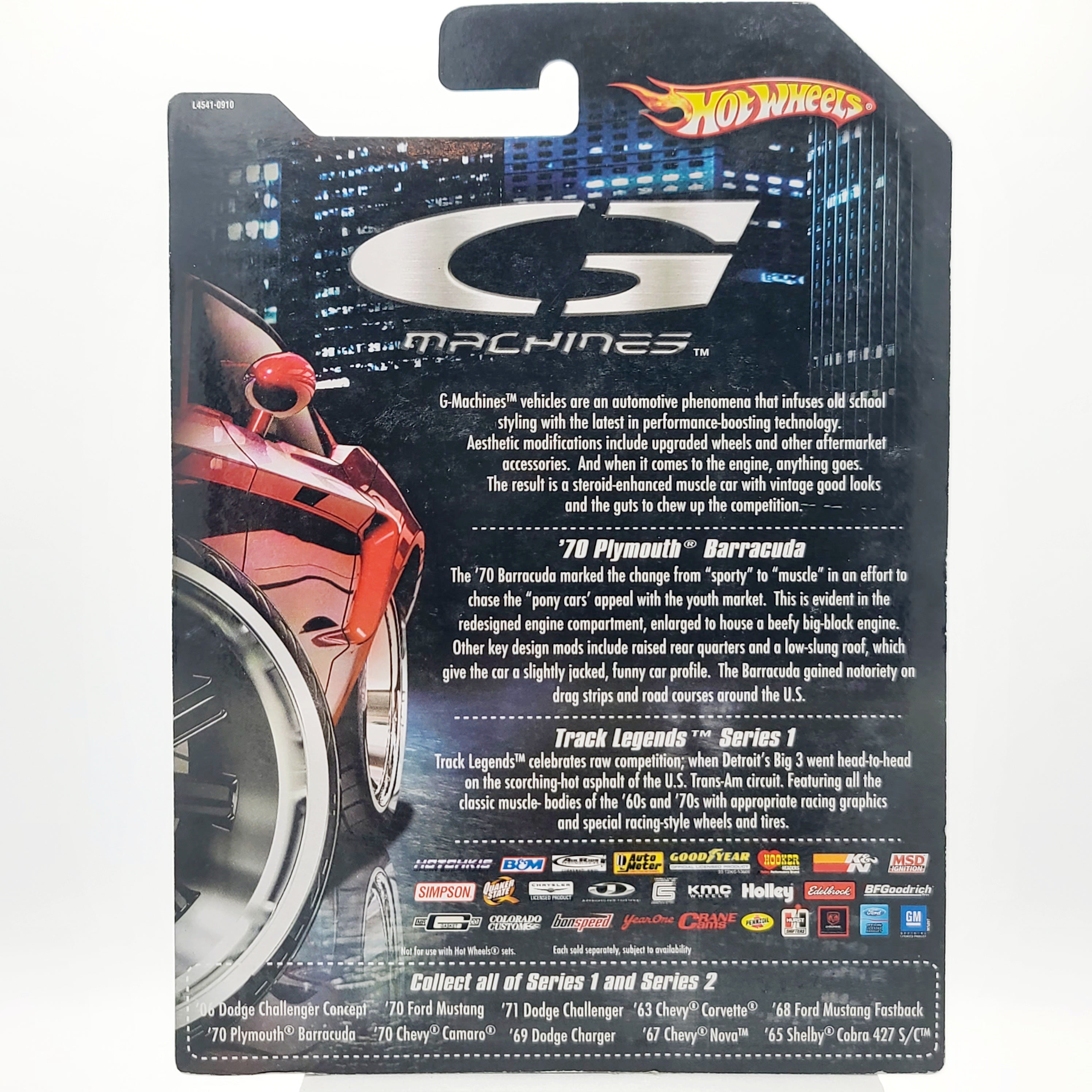 Hot Wheels '70 Plymouth HEMI Cuda - 1:50 (2006 G Machines - Track Legends Series 1)