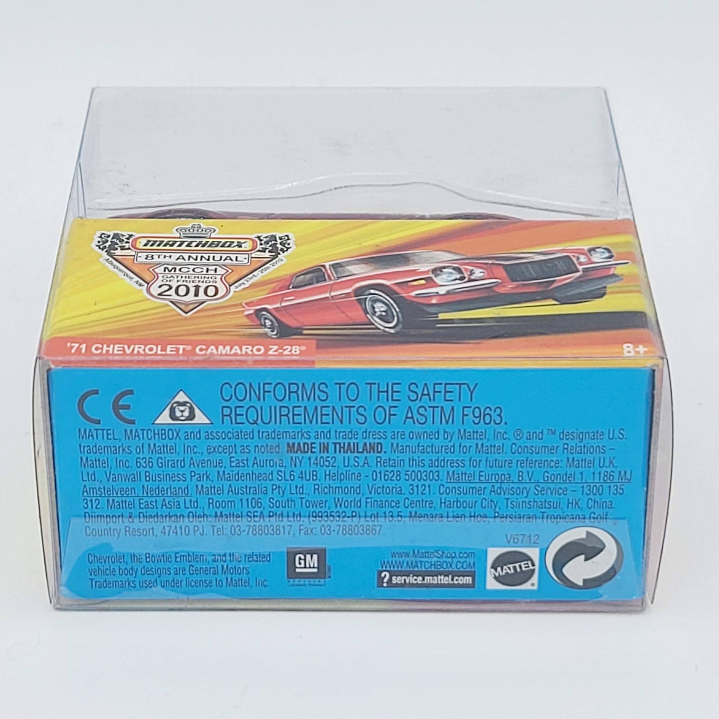 Matchbox '71 Chevrolet Camaro Z-28 (2010 MBX MCCH Gathering of Friends Convention Car)