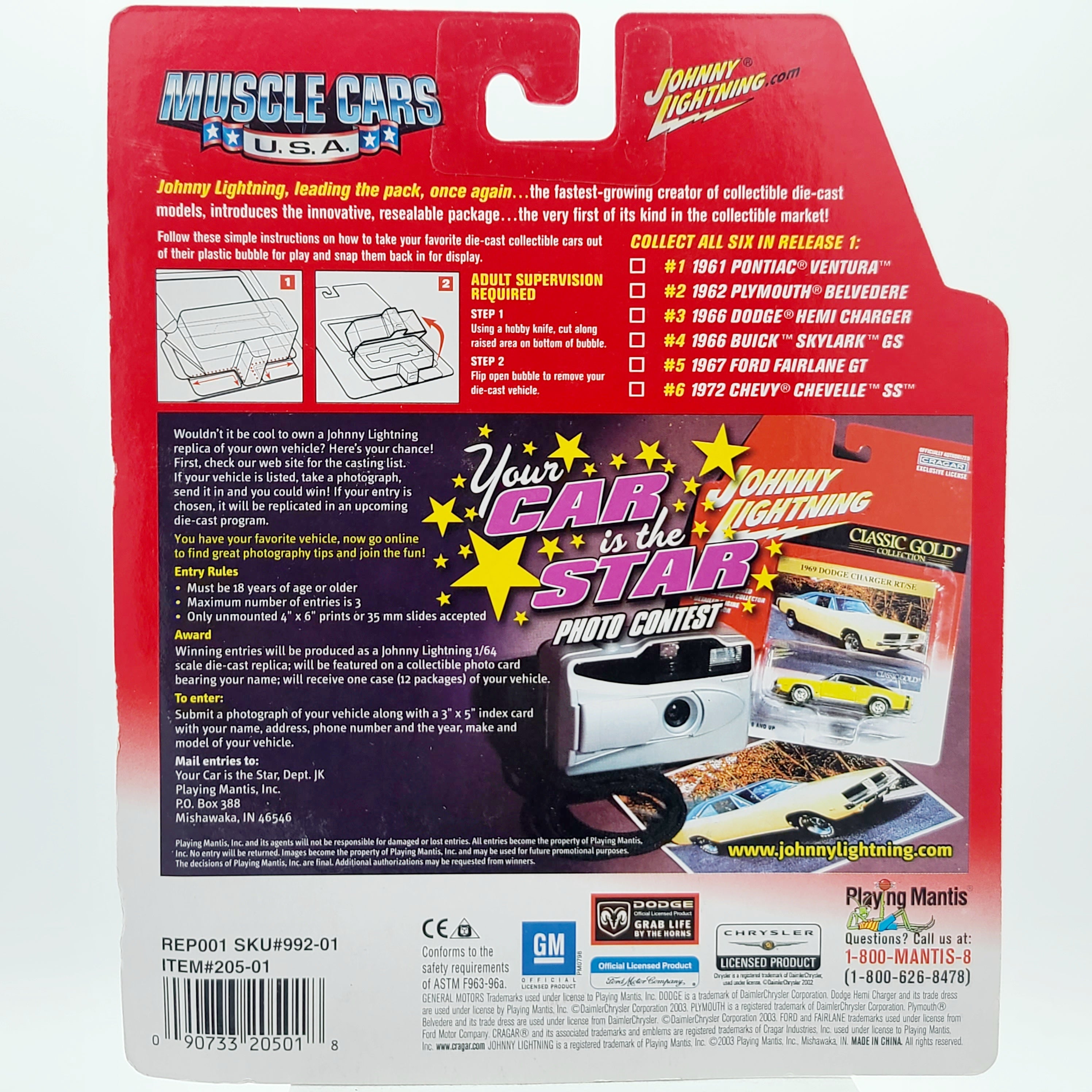 Johnny Lightning '62 Plymouth Belvedere - 1:64 (2003 Muscle Cars USA Rel. 1)