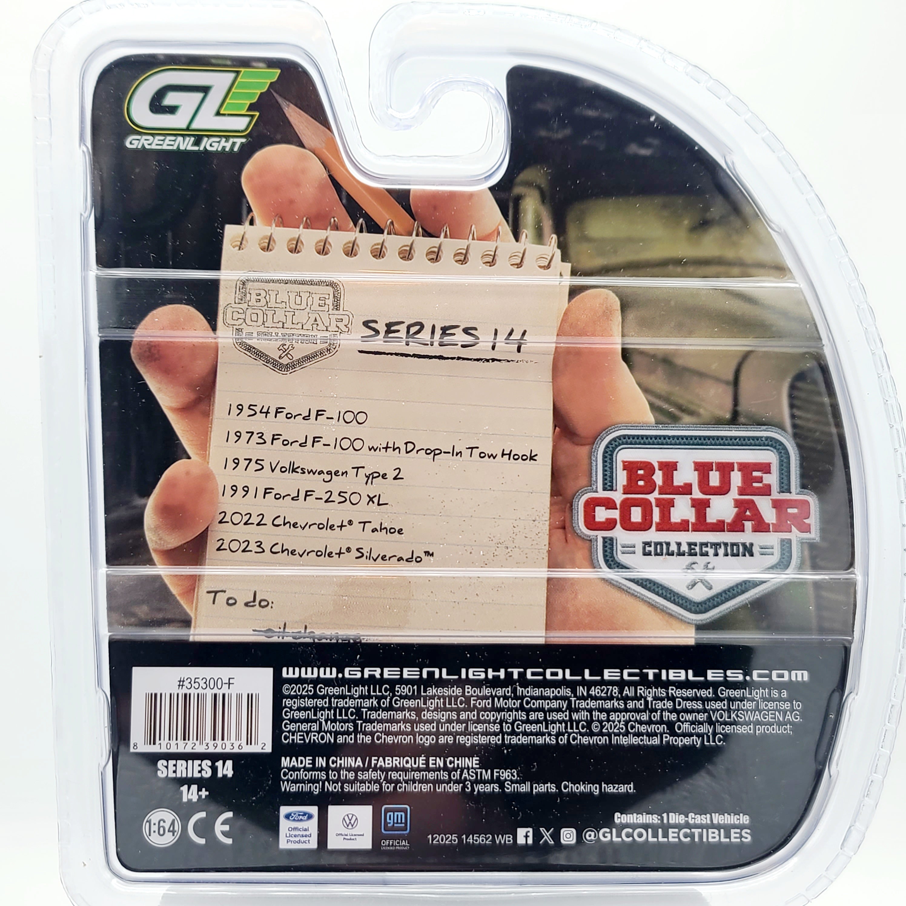 GreenLight '23 Chevrolet Silverado, Stars & Stripes - 1:64 (2025 Blue Collar Series 14)