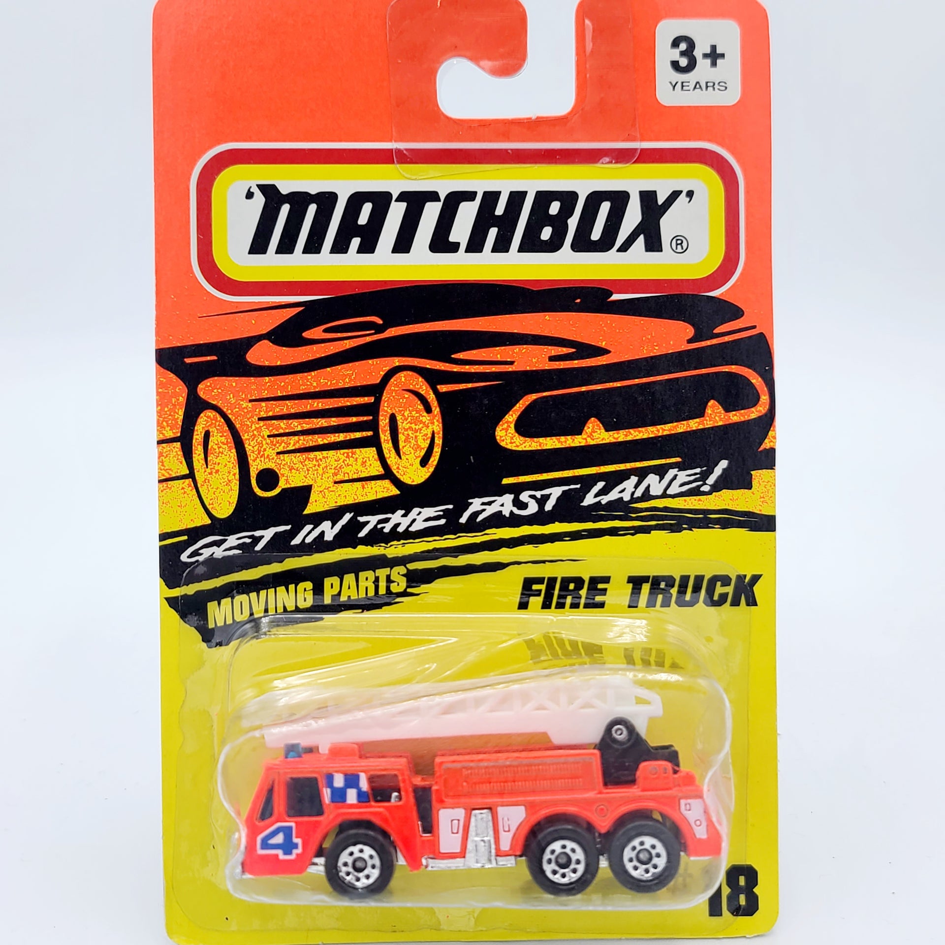 Matchbox Oshkosh Fire Ladder Truck (1993 MBX Basic 1-75)