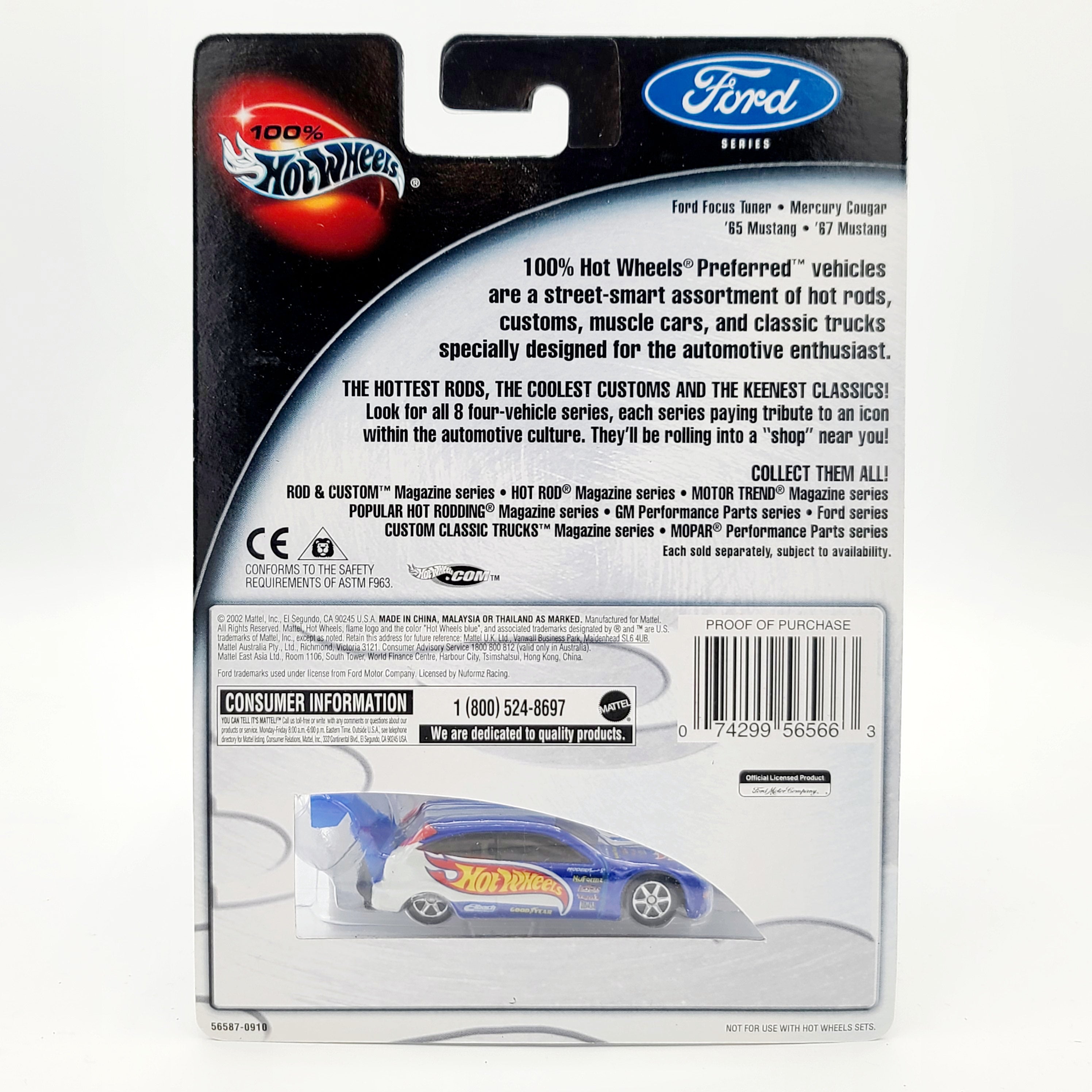 Hot Wheels Ford Focus (2002 Ford Series - 100% Hot Wheels)