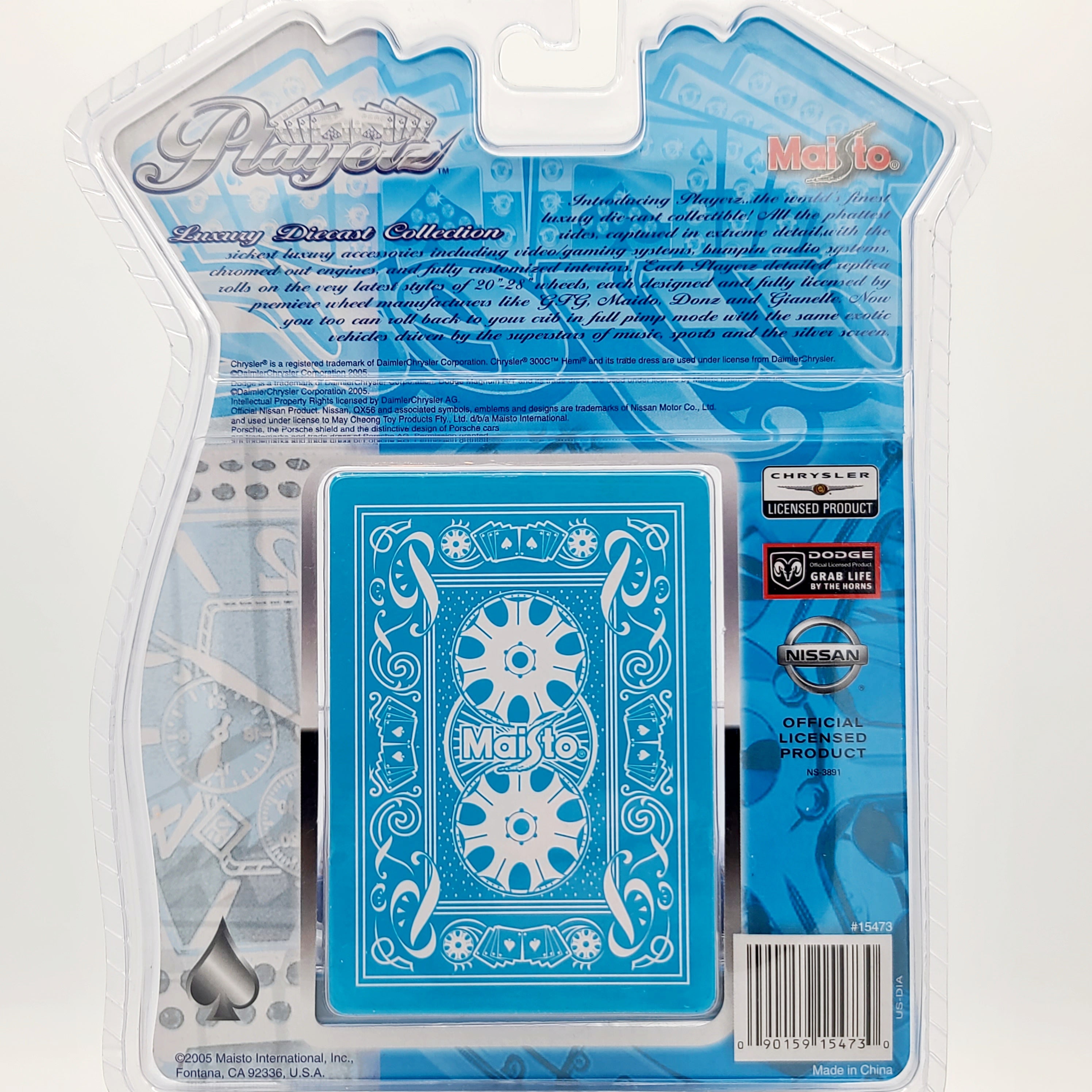 Maisto '05 Dodge Magnum RT - 1:64, Blue (2005 Playerz Luxury Diecast Collection)