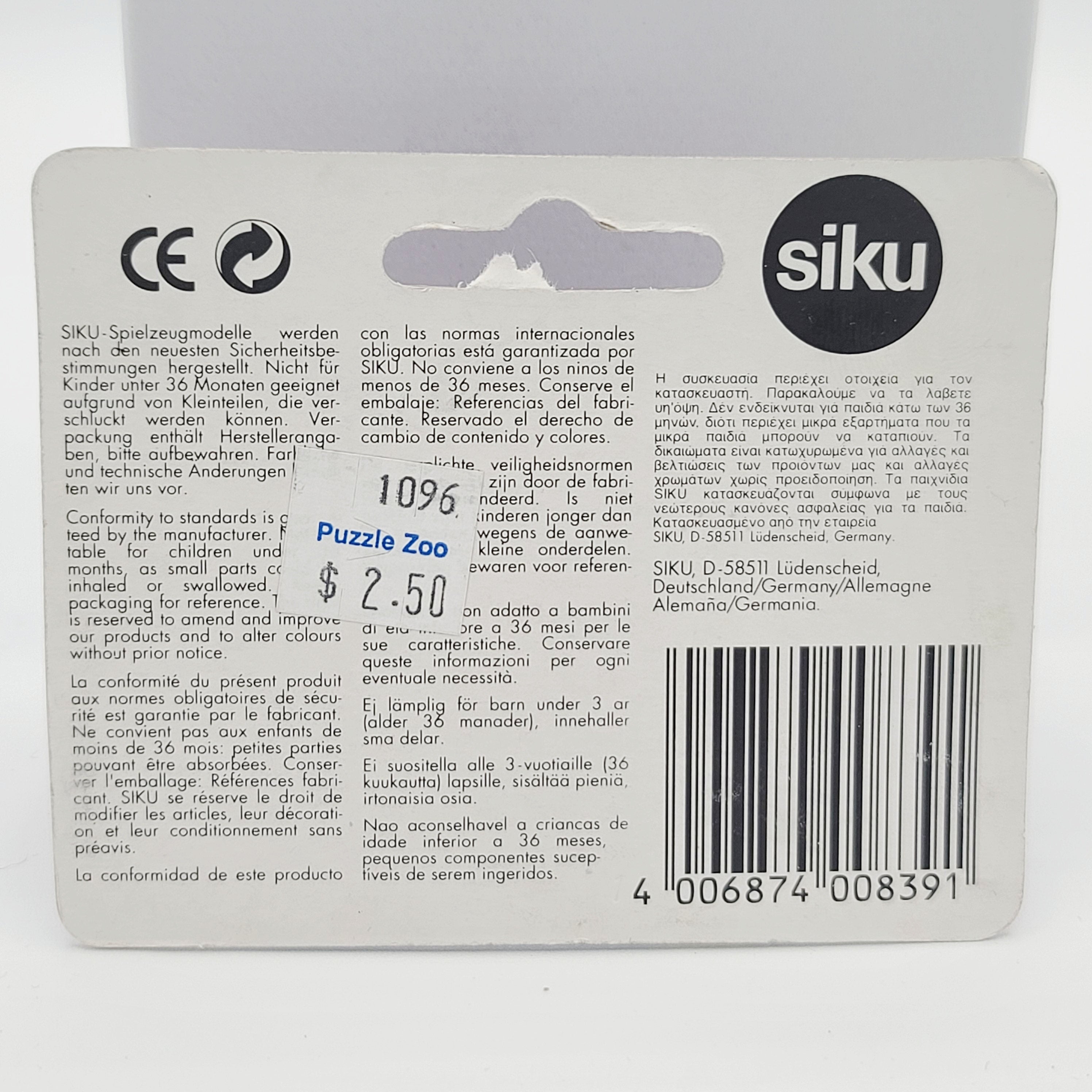 Siku VW Kafer Cabriolet / Volkswagen Beetle #0839 (Siku Super Serie)