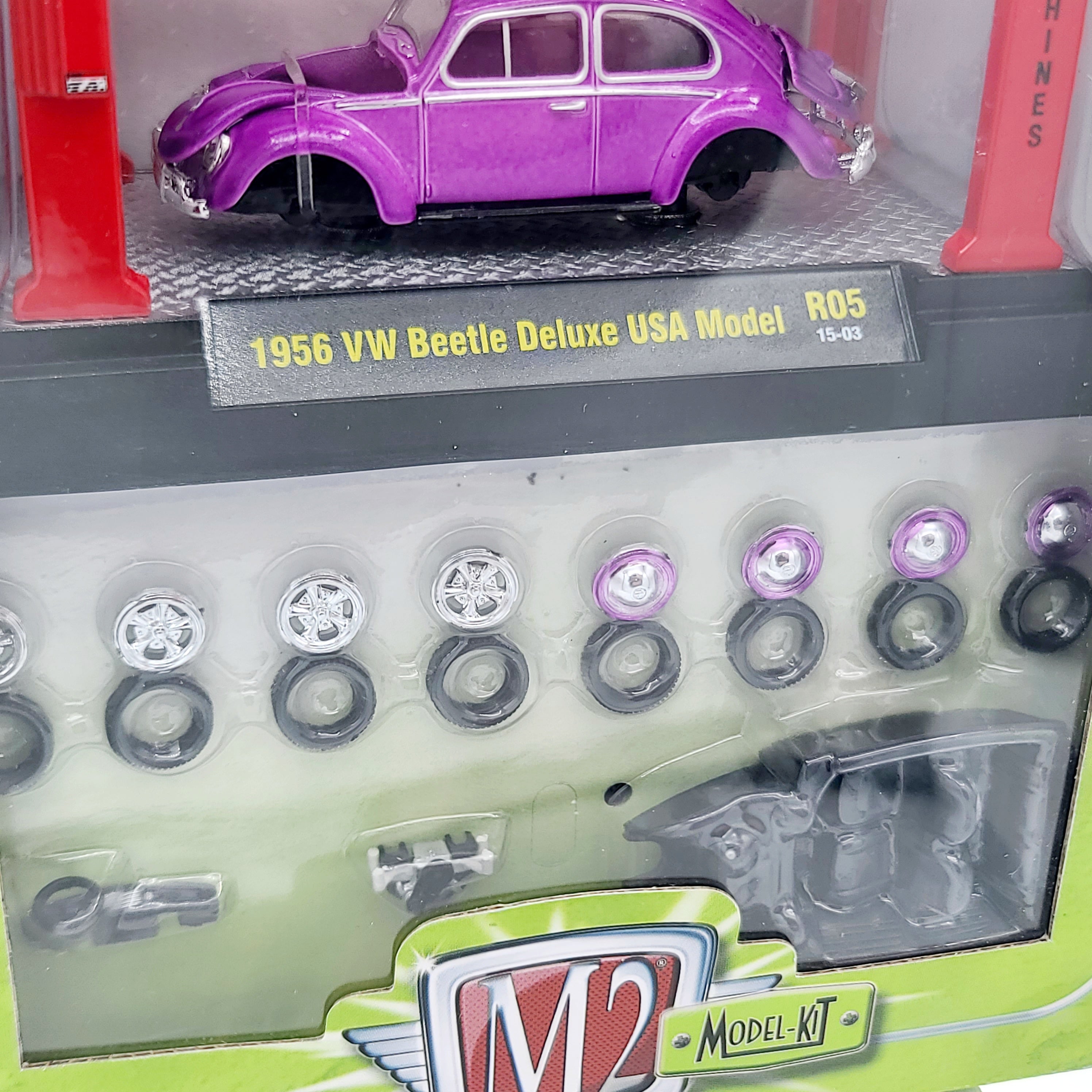 M2 Machines '56 Volkswagen Beetle Deluxe USA - 1:64, VW Bug (2015 Model Kit Rel. 5)
