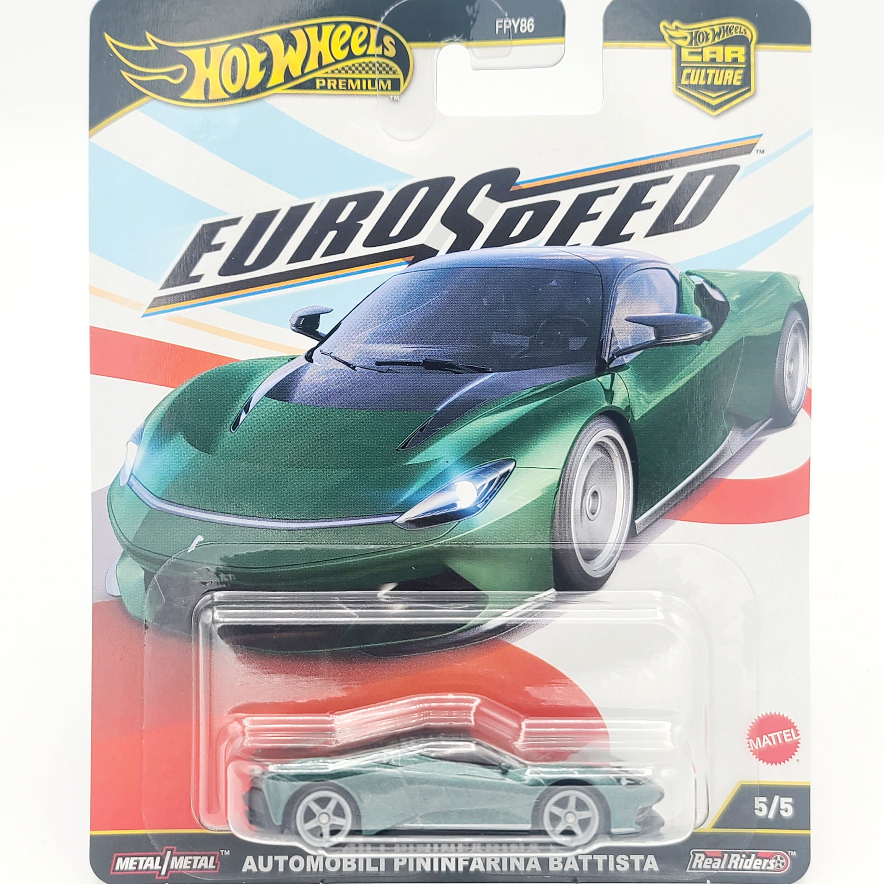 Hot Wheels - 2025 Car Culture Case L - Euro Speed w/ Chase (Set of 6 Cars)