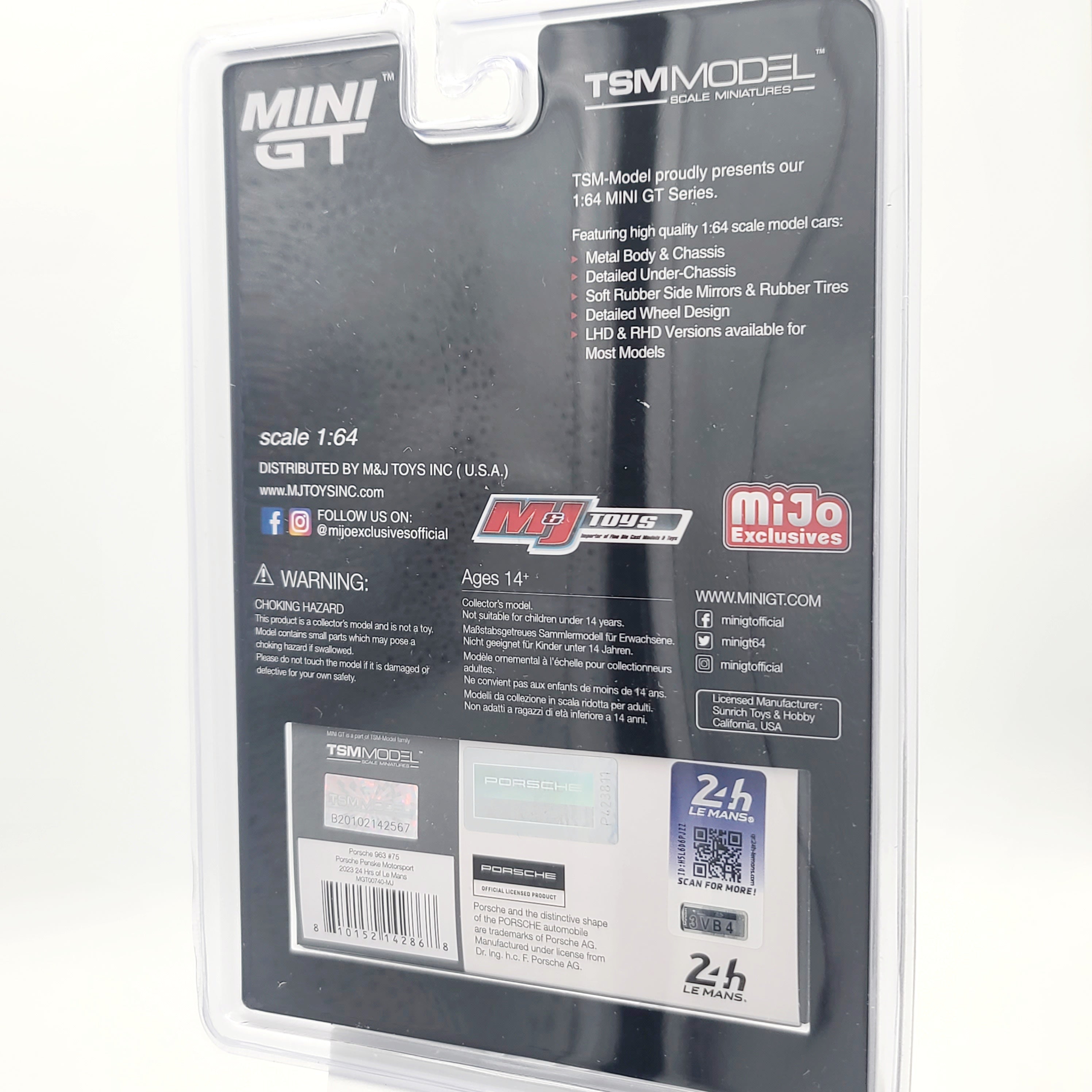 Mini GT Porsche 963 #75 Penske Motorsport - 1:64, 24hrs Le Mans (2025 MiJo Exclusives - Limited Edition)