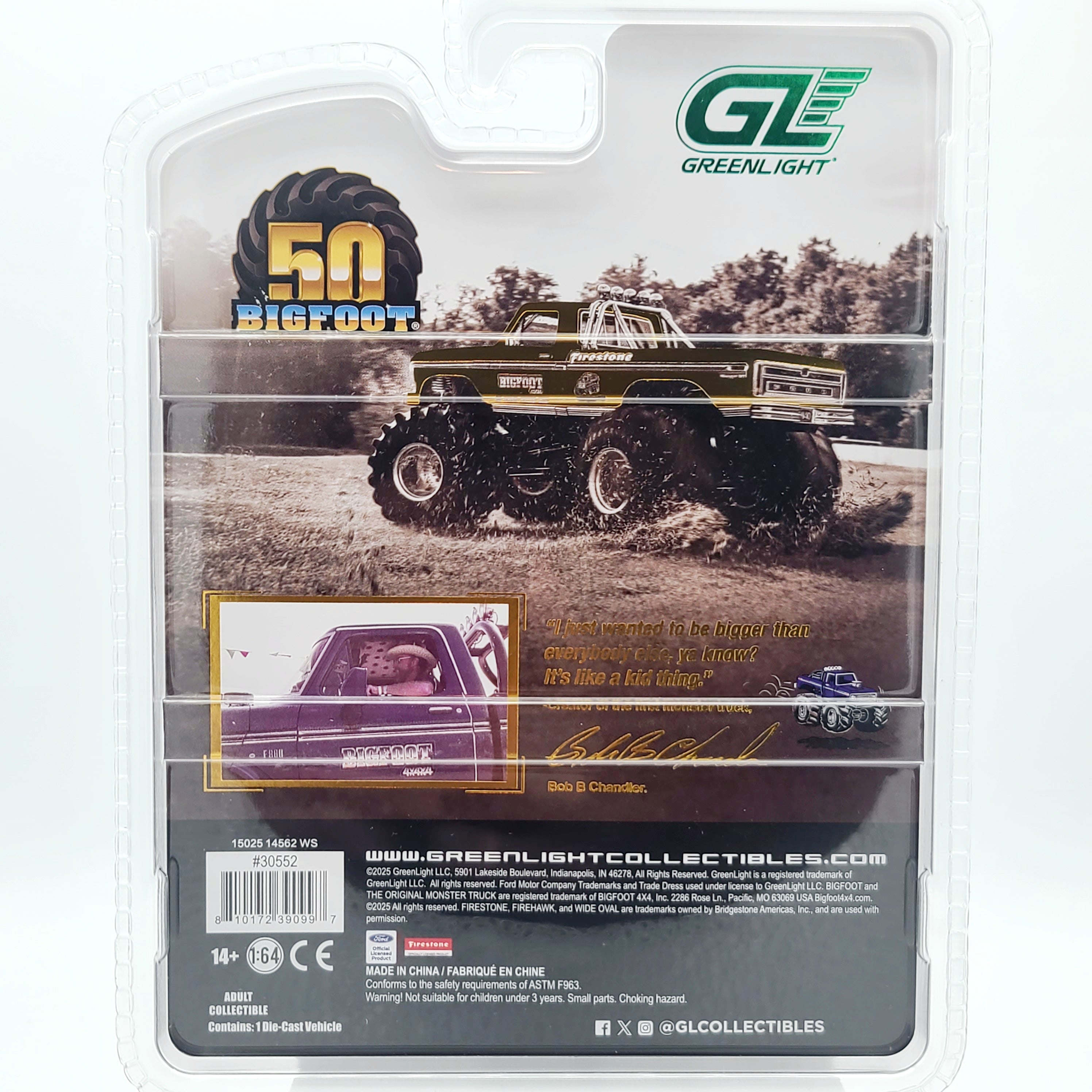 GreenLight '79 Ford F-250 "Bigfoot #1" Monster Truck - 1:64, 50th Anniversary (2025 Hobby Exclusive)