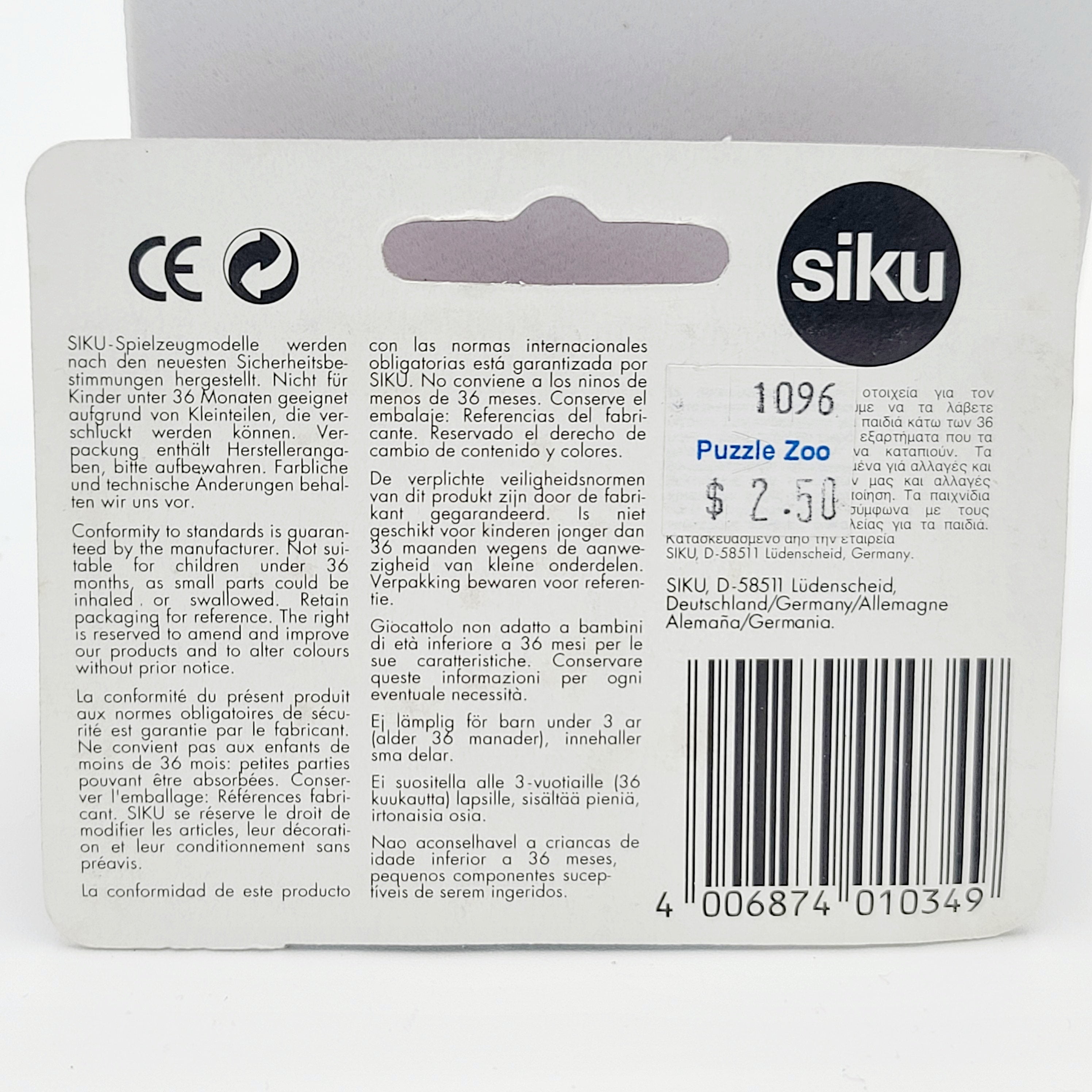 Siku Mercedes-Benz Water Cannon Fire Truck 