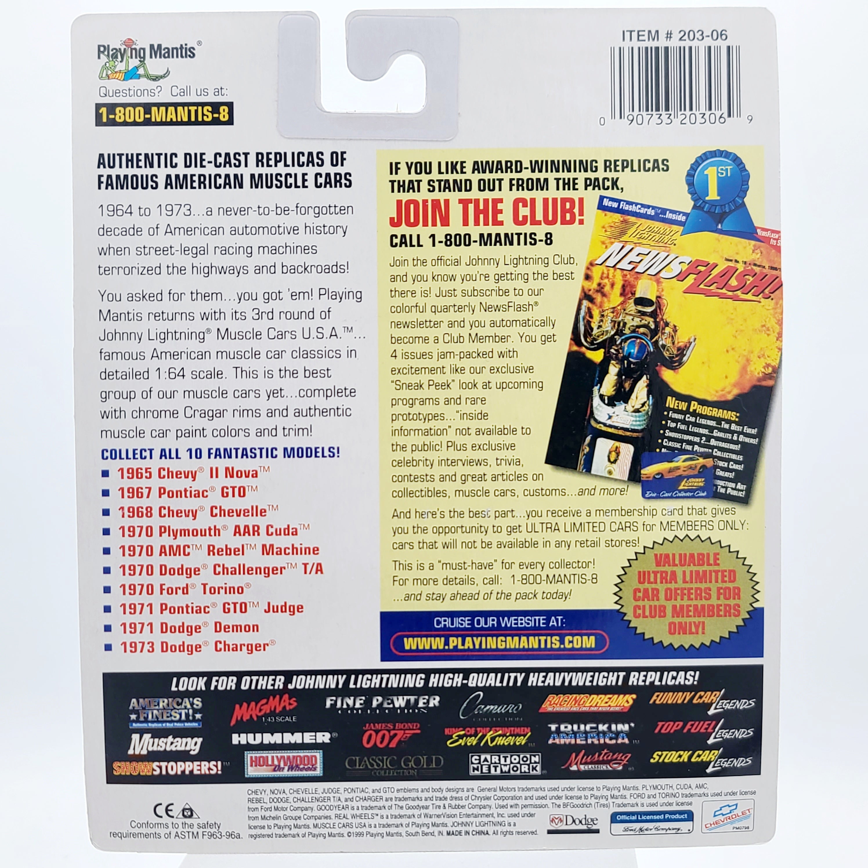 Johnny Lightning '70 AMC Rebel Machine #53 - 1:64 (1999 Muscle Cars USA)