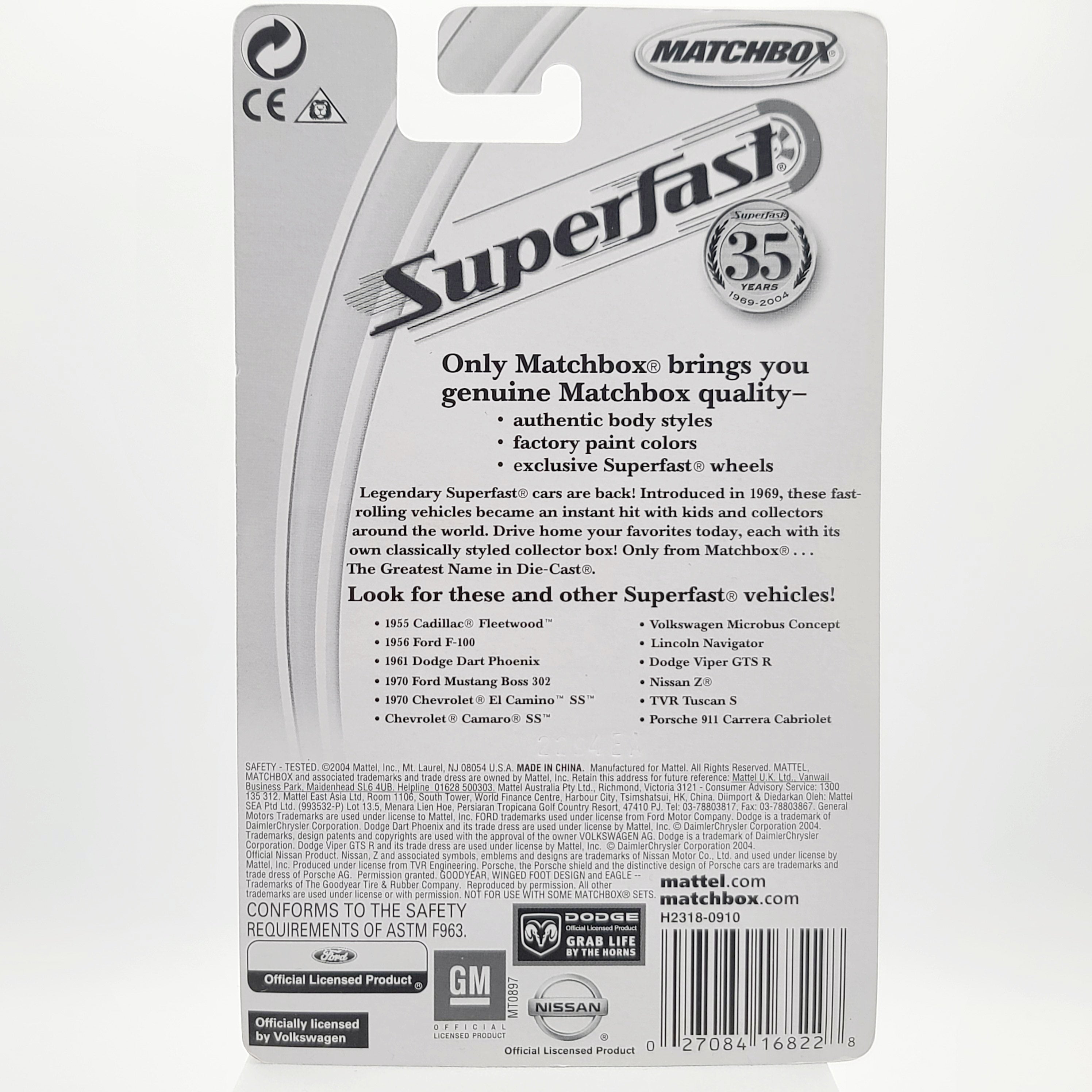 Matchbox '57 Chevrolet Bel Air Convertible #61 (2004 MBX Superfast)