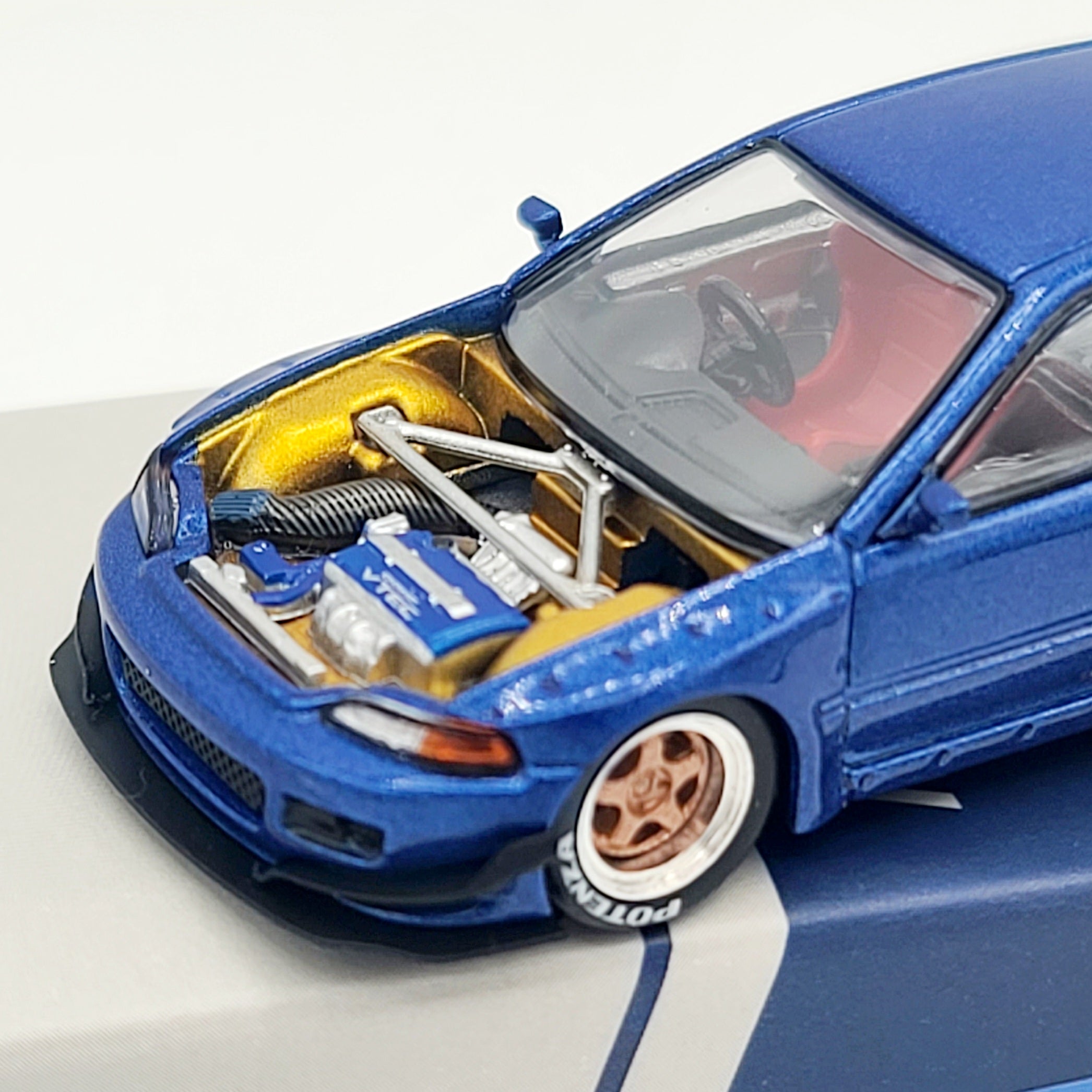 Pop Race Pandem Honda Civic EG6 - 1:64, Blue (2025 Limited Edition)