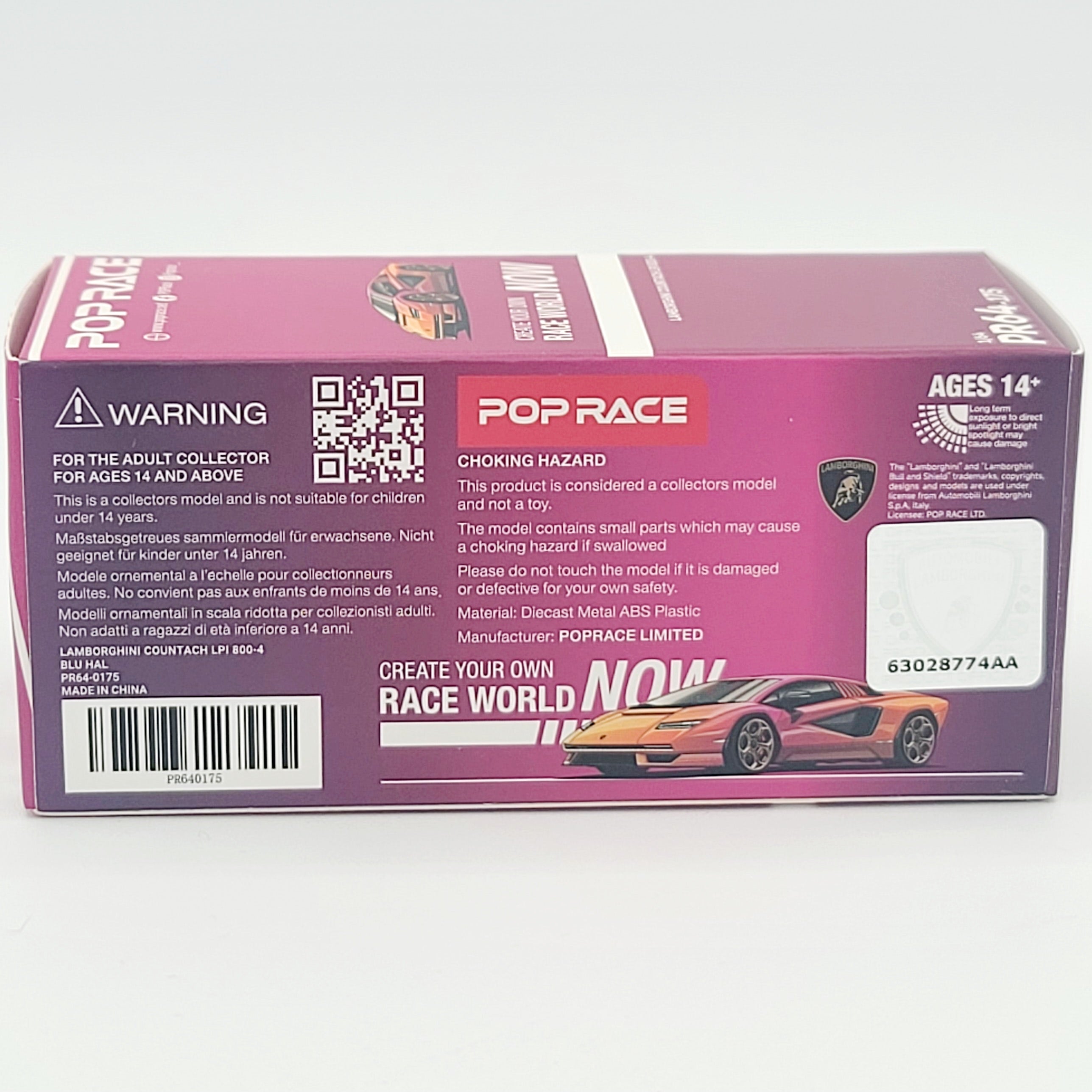 Pop Race Lamborghini Countach LPI 800-4 - 1:64 (2025 Limited Edition)