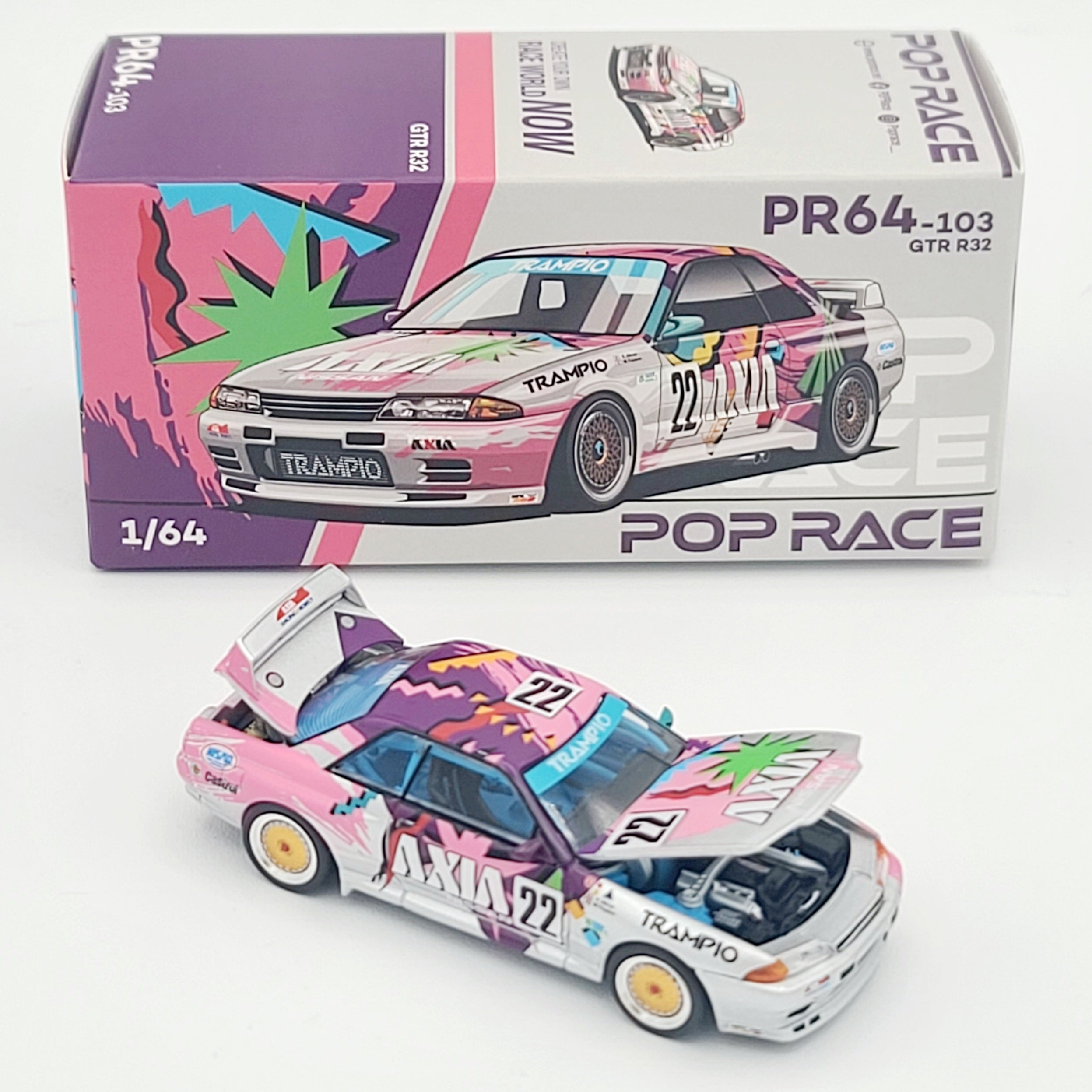 Pop Race Nissan Skyline GT-R R32 - 1:64, Axia / Trampio (2025 Limited Edition)