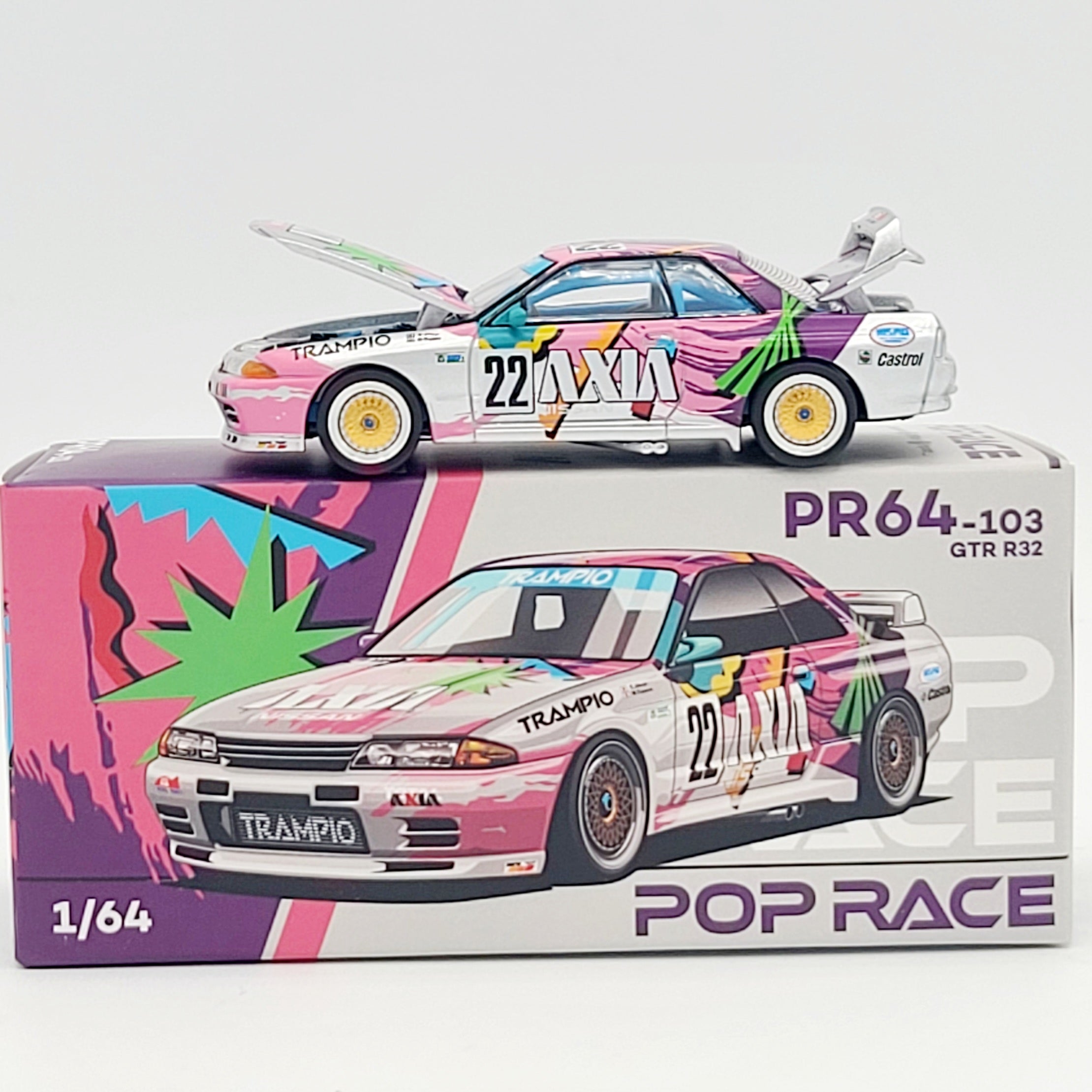 Pop Race Nissan Skyline GT-R R32 - 1:64, Axia / Trampio (2025 Limited Edition)