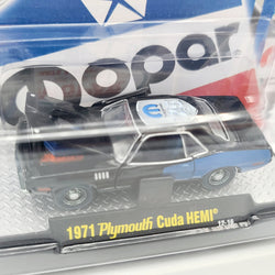 M2 Machines '71 Plymouth Cuda HEMI - 1:64, Mopar 75th Anniversary (2012 Auto-Dreams Rel 1)