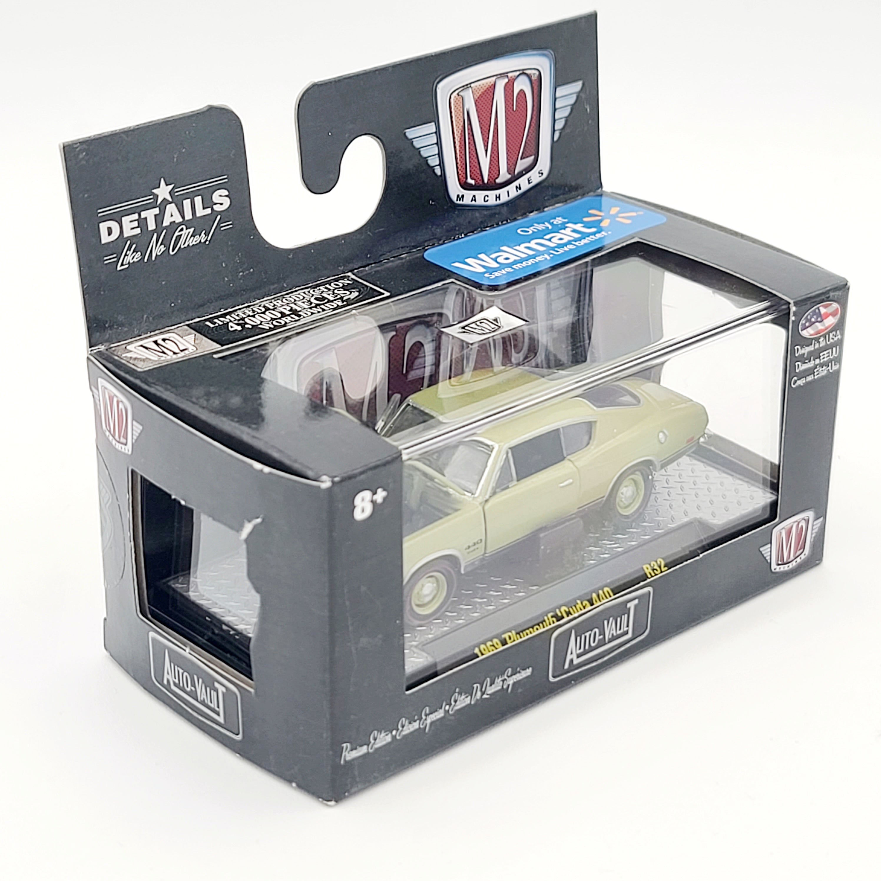 M2 Machines '69 Plymouth Cuda 440 - 1:64 (2016 Auto-Vault Rel. 32 - Walmart Exclusive)