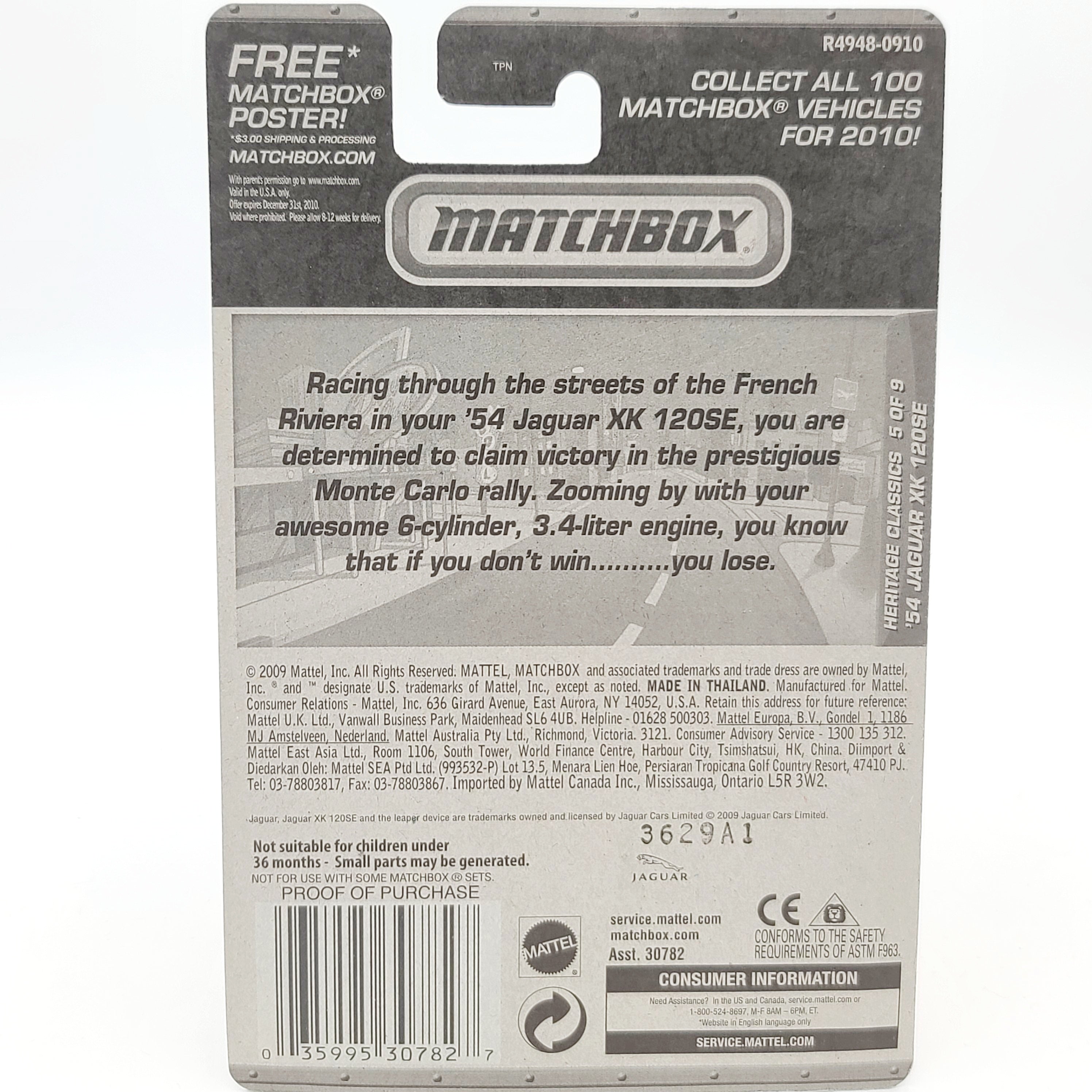 Matchbox '54 Jaguar XK 120 SE (2010 MBX Basic - Heritage Classics)