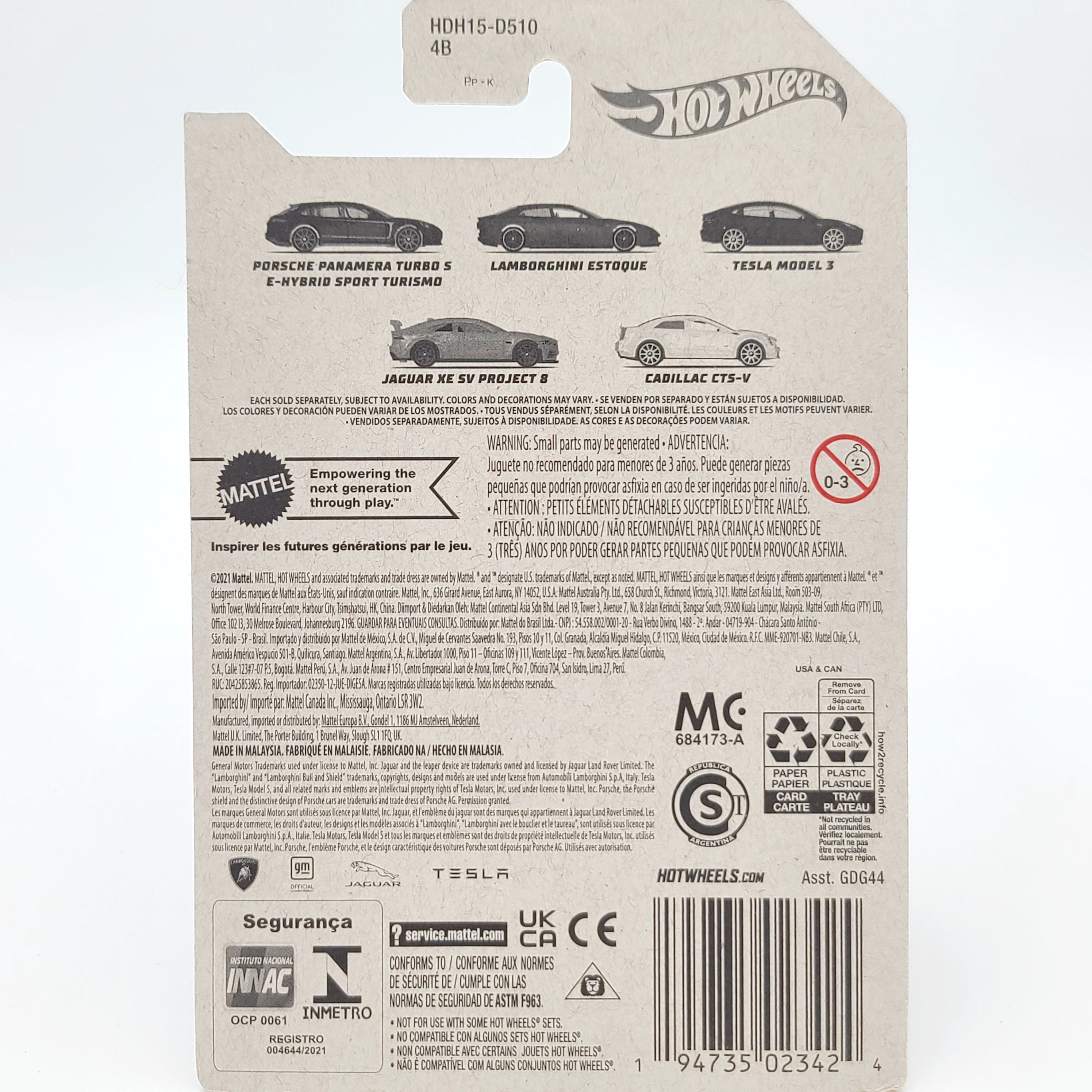 Hot Wheels - Luxury Sedans Basic Series (Set of 5 Cars) - 2022 Walmart Exclusive