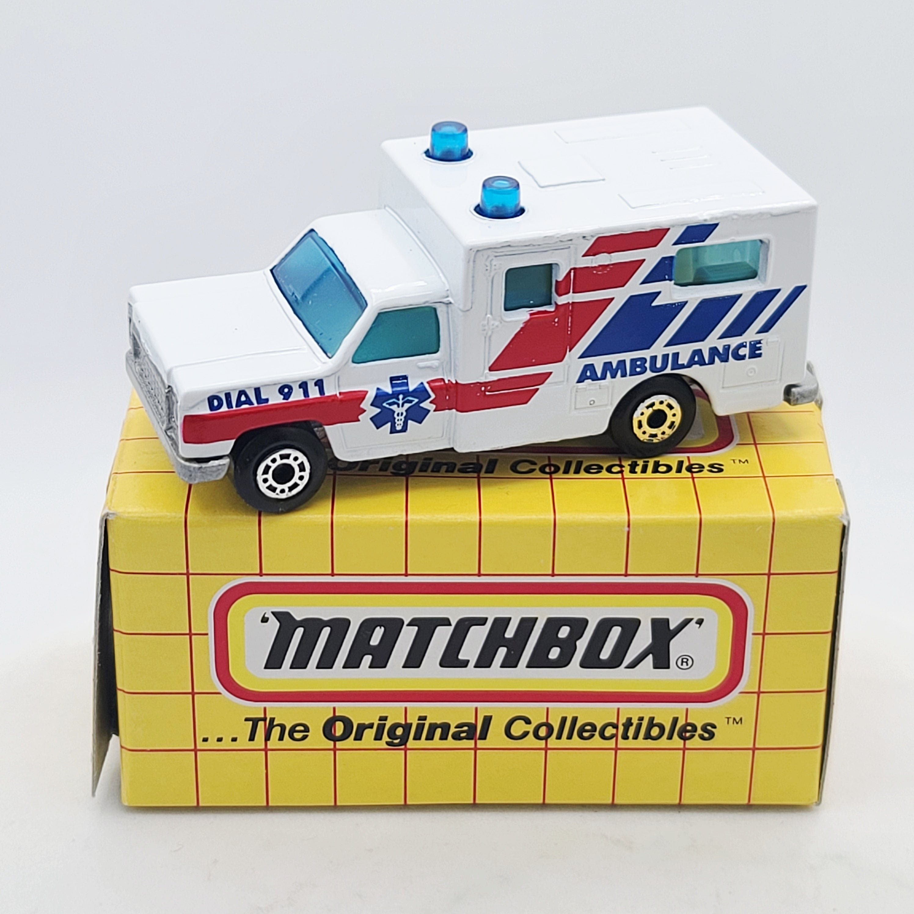 Matchbox '77 Chevy Ambulance w/ Original Box (1996 MBX Basics 1-75)