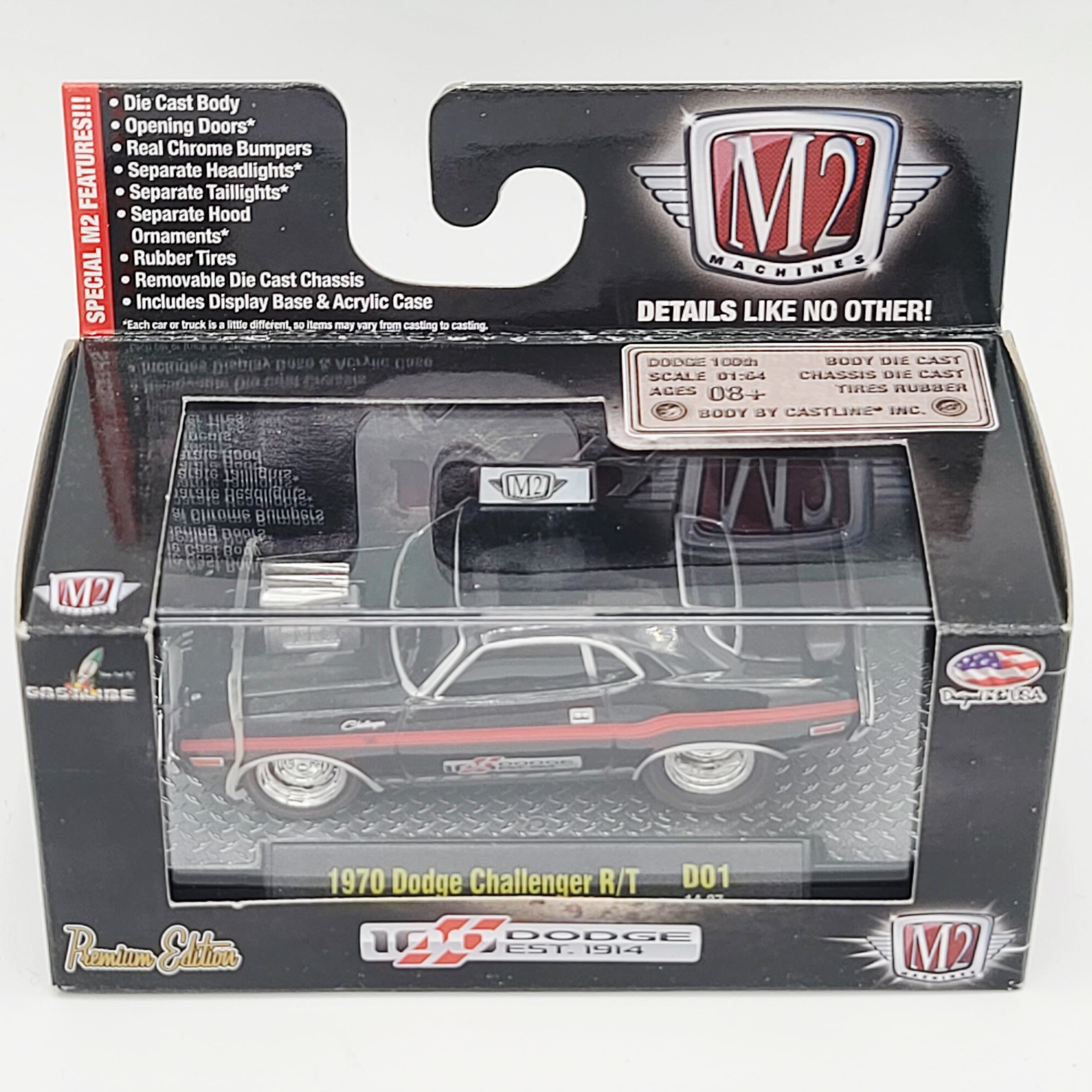 M2 Machines '70 Dodge Challenger R/T - 1:64 (2014 Dodge 100 Years D01)
