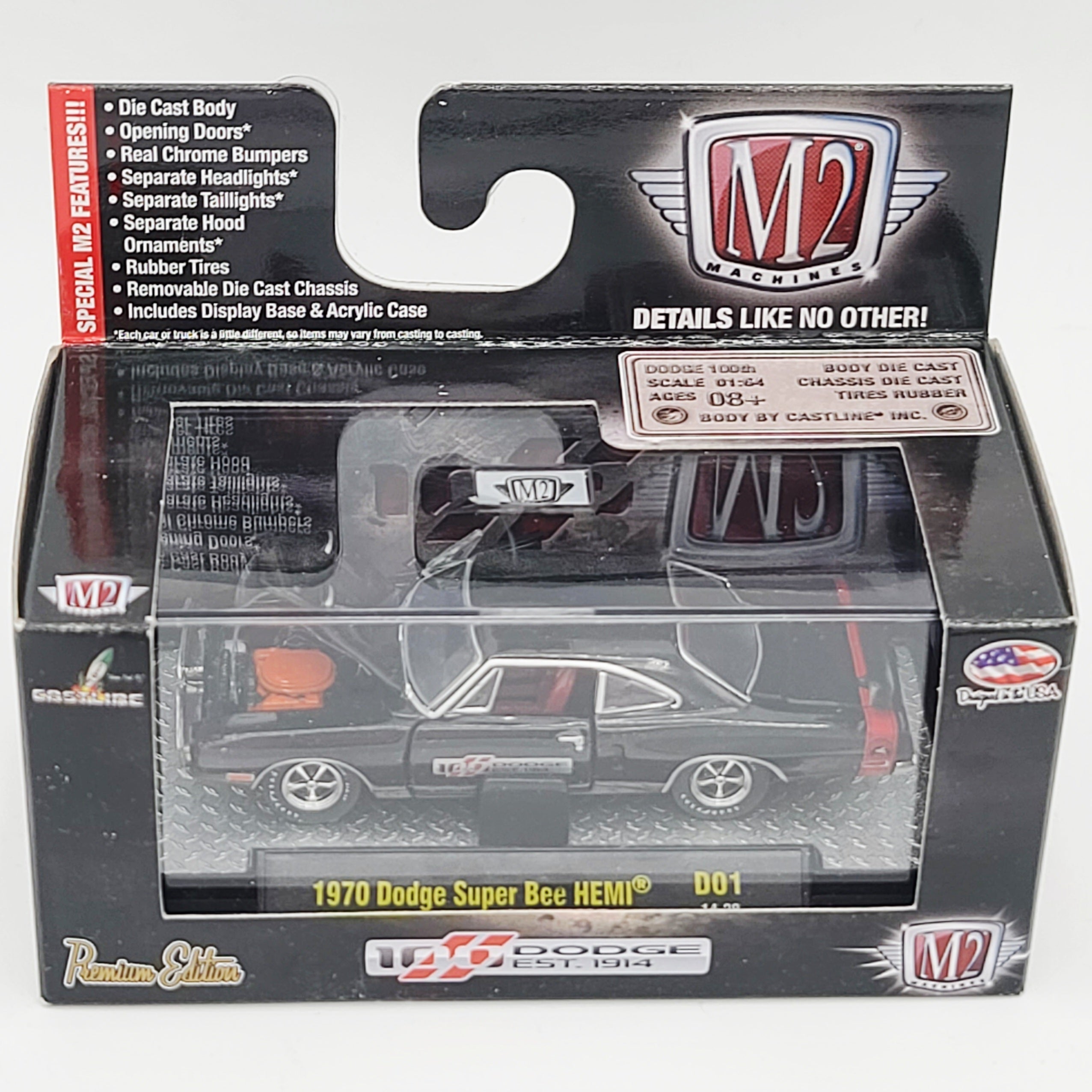 M2 Machines '70 Dodge Super Bee HEMI - 1:64 (2014 Dodge 100 Years D01)