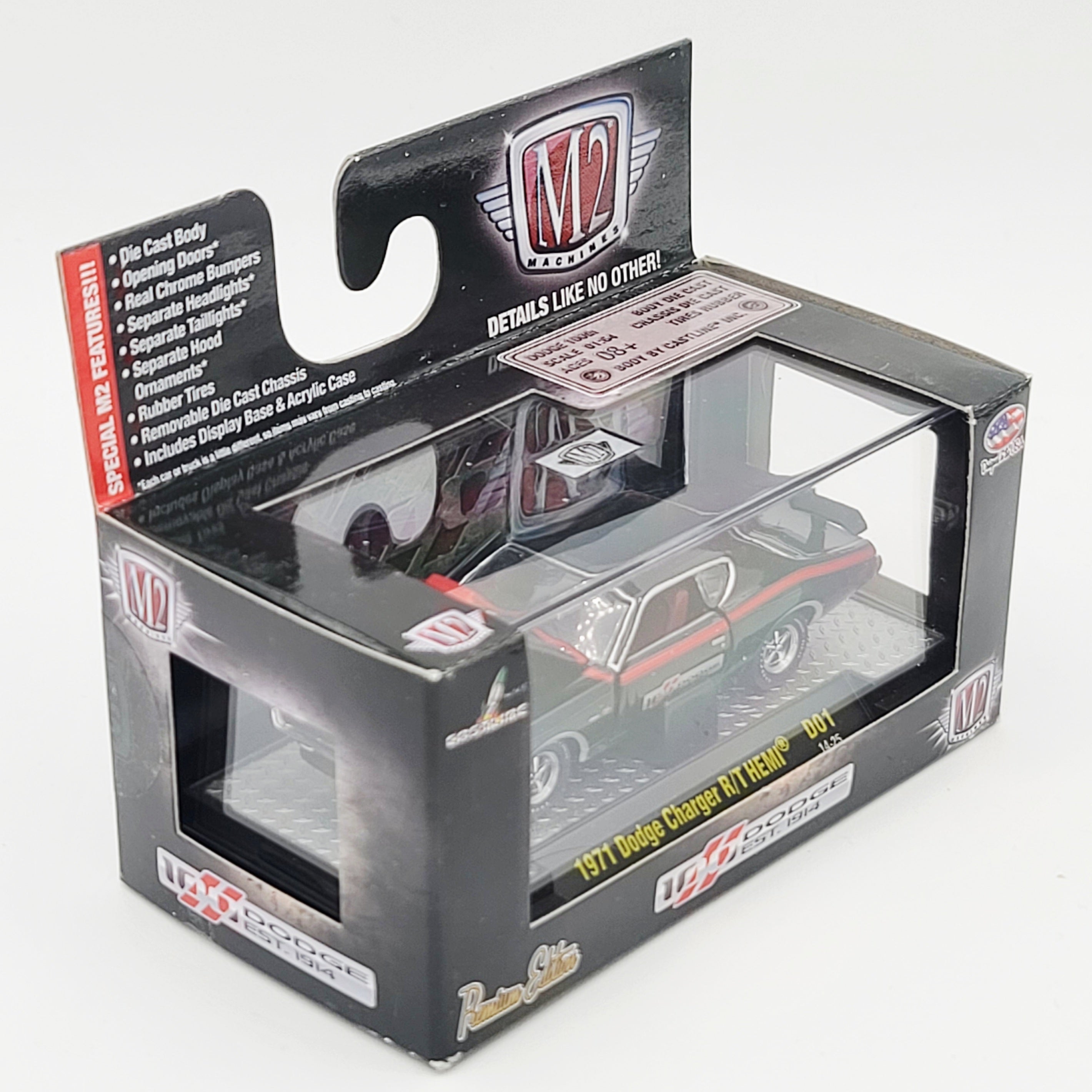 M2 Machines '71 Dodge Charger R/T HEMI - 1:64 (2014 Dodge 100 Years D01)