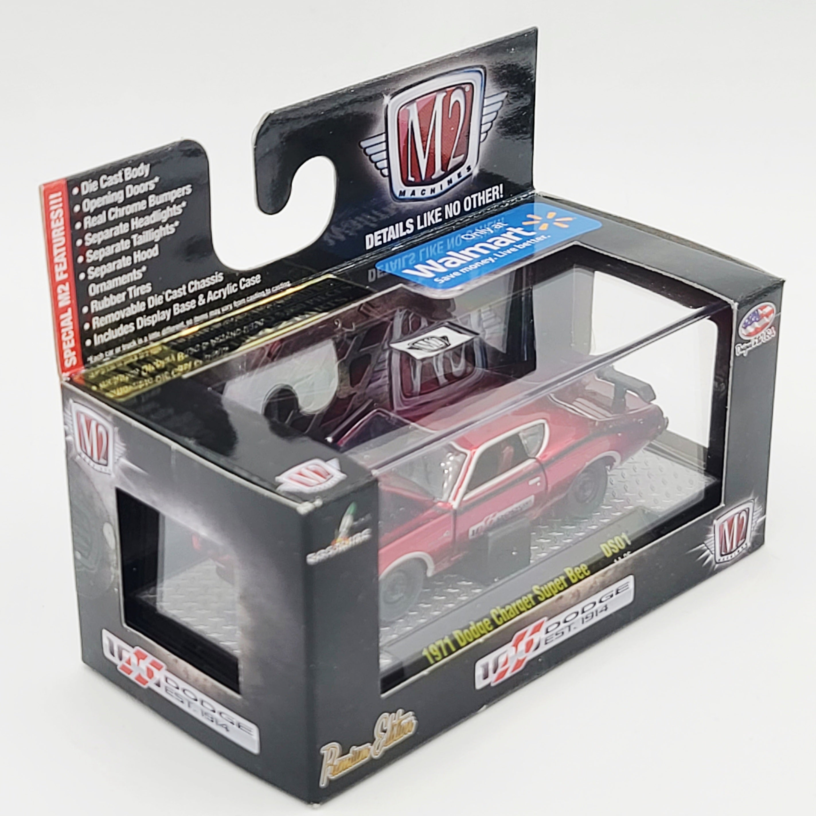 M2 Machines '70 Dodge Super Bee HEMI - 1:64 (2014 Dodge 100 Years DS01 - Walmart Exclusive)