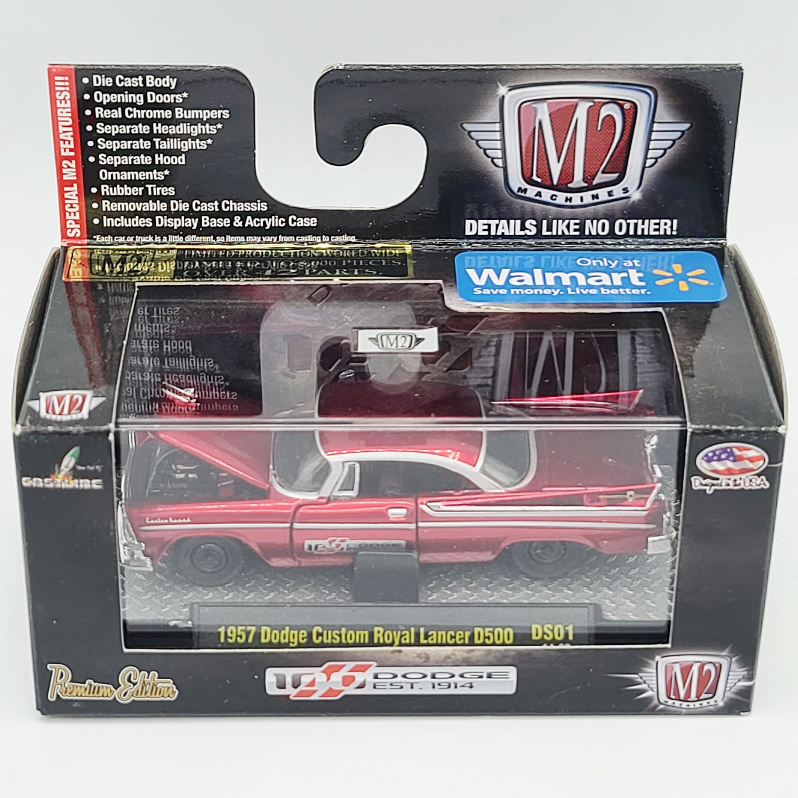 M2 Machines '54 Dodge Custom Royal Lancer D500 - 1:64 (2014 Dodge 100 Years DS01 - Walmart Exclusive)