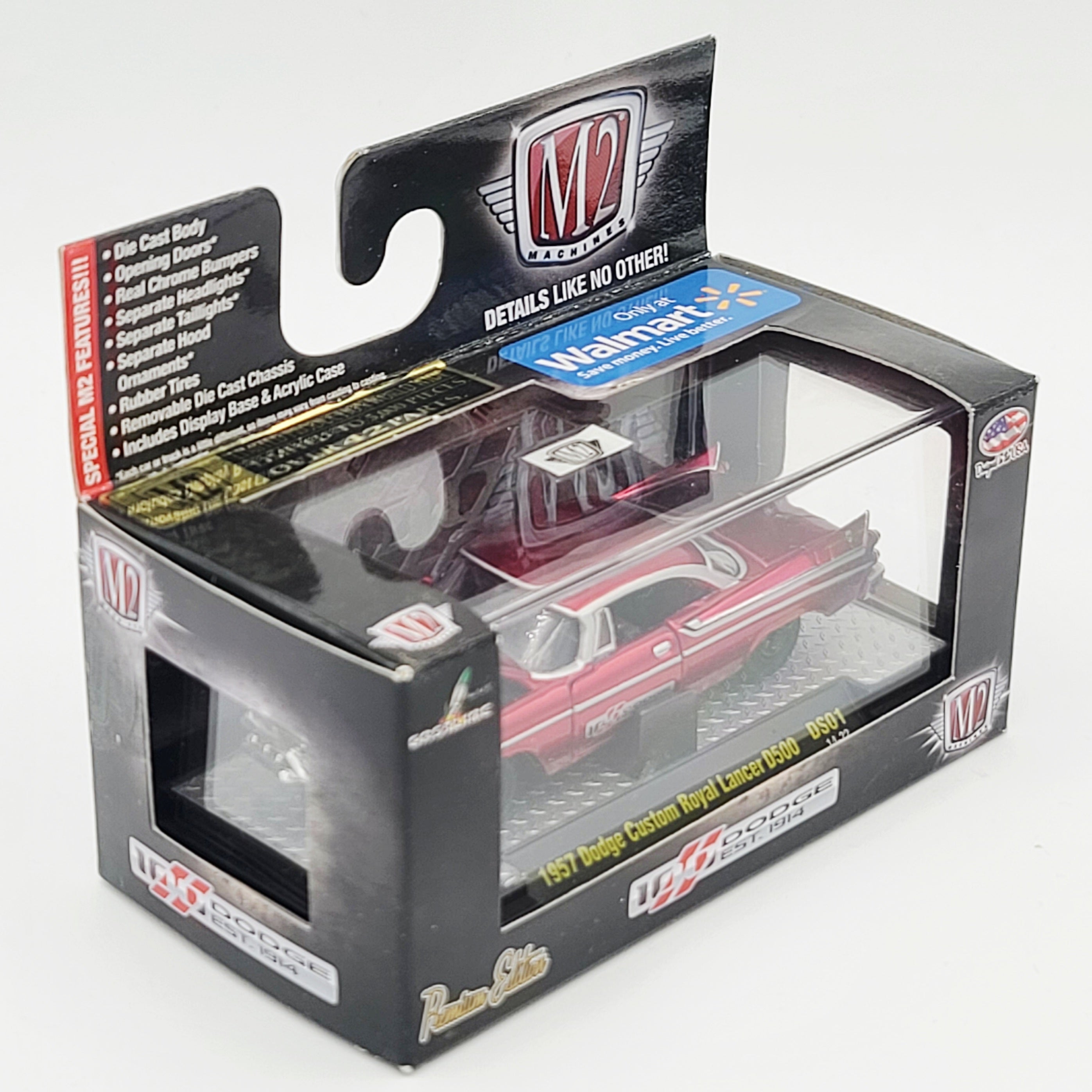 M2 Machines '54 Dodge Custom Royal Lancer D500 - 1:64 (2014 Dodge 100 Years DS01 - Walmart Exclusive)