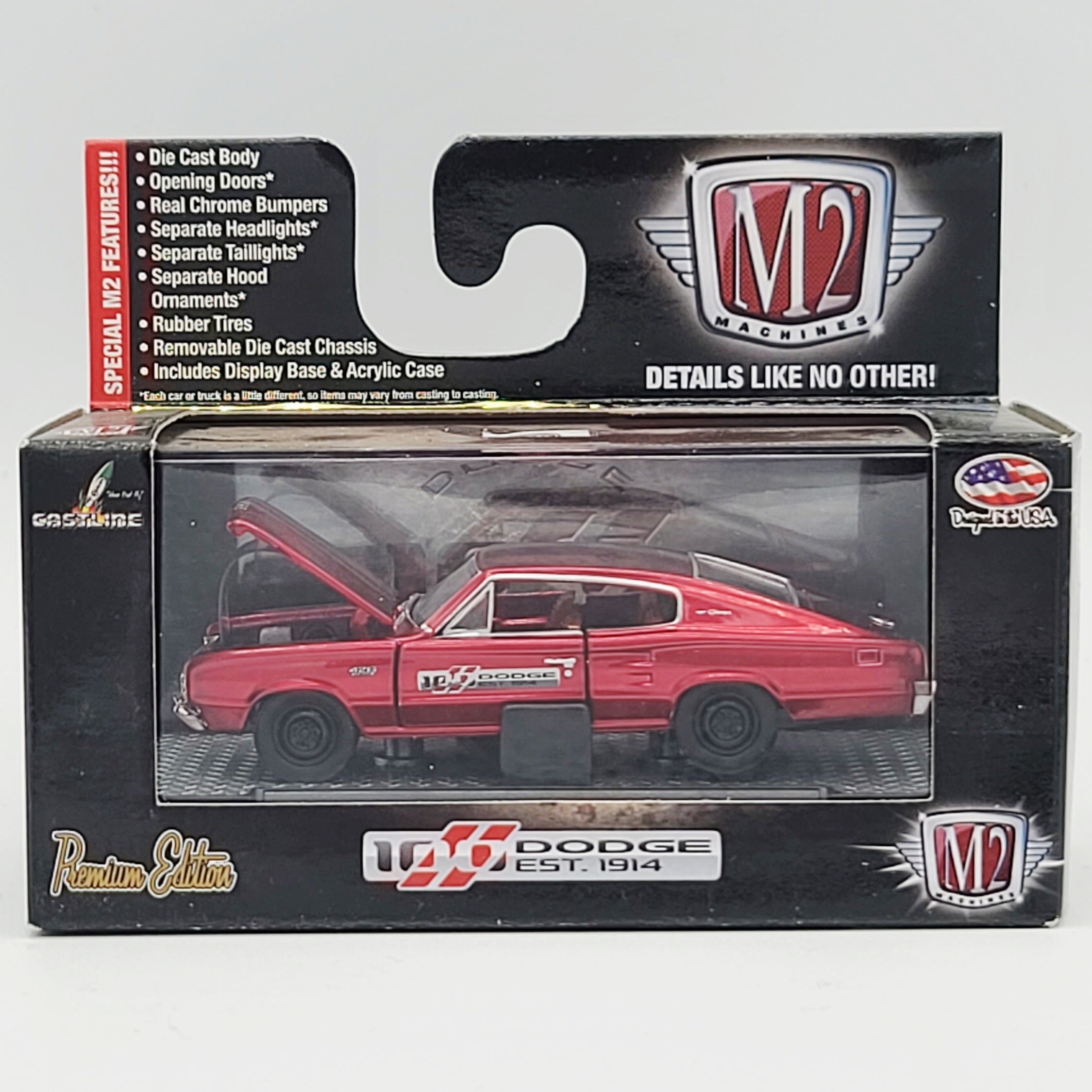 M2 Machines '66 Dodge Charger HEMI - 1:64 (2014 Dodge 100 Years DS01 - Walmart Exclusive)