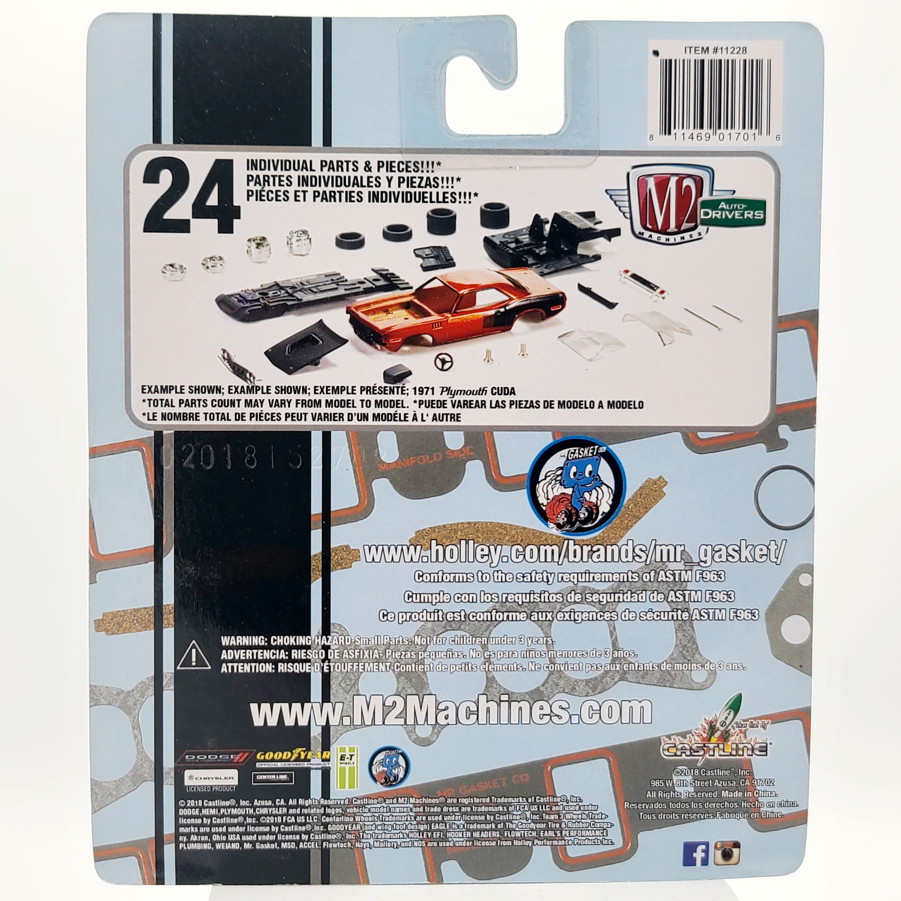 M2 Machines '69 Plymouth Road Runner 400  - 1:64 (2018 M2 Auto-Drivers Release 55)