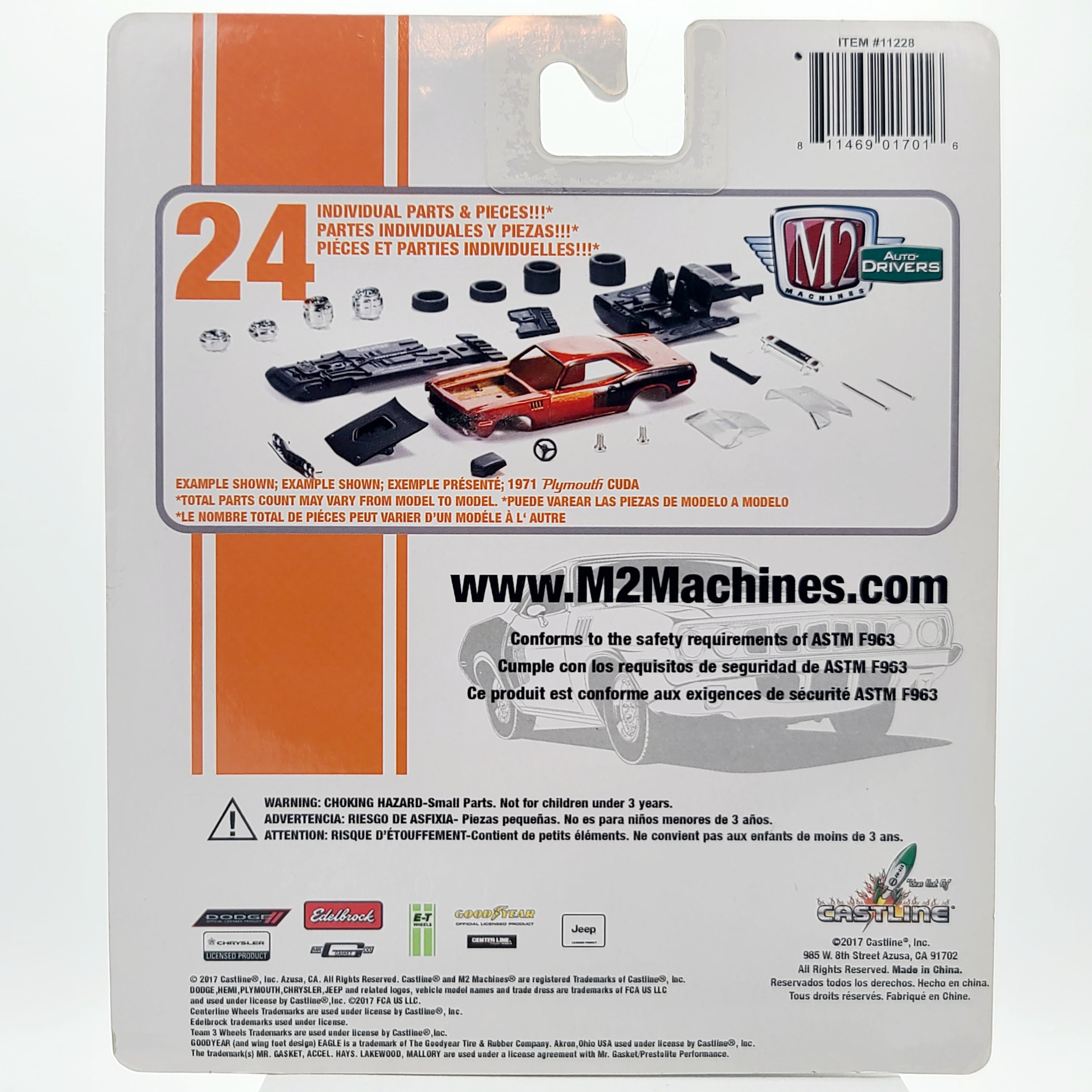 M2 Machines '69 Plymouth Road Runner 400  - 1:64 (2017 M2 Auto-Drivers Release 47)