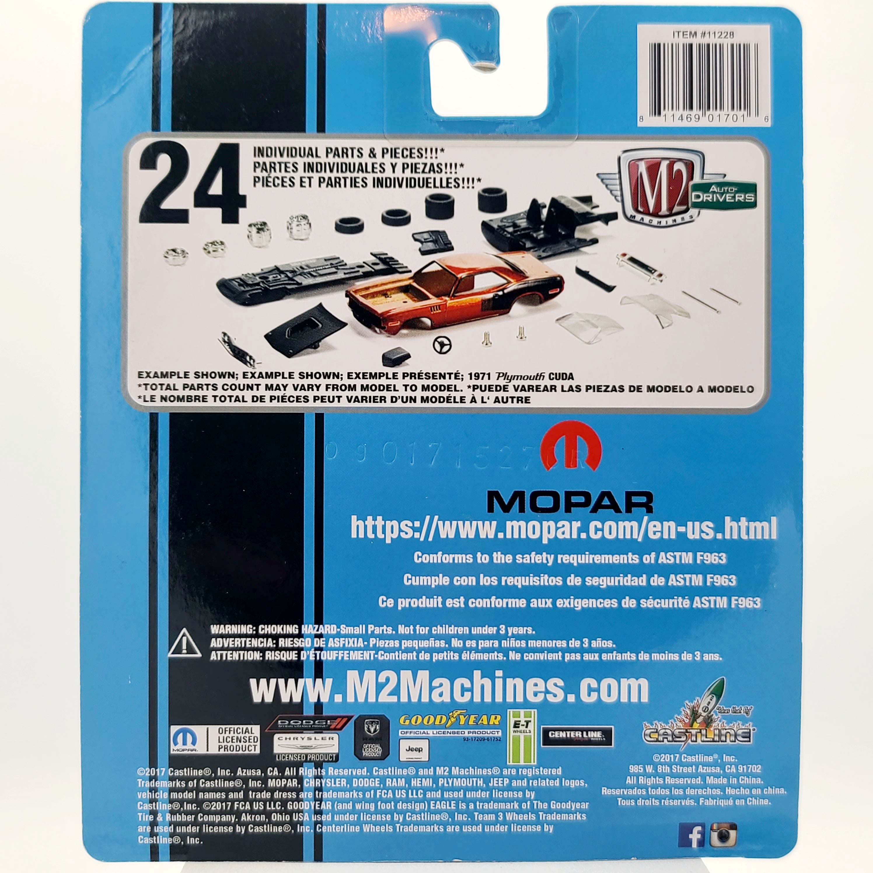 M2 Machines '66 Dodge Charger HEMI - 1:64 (2017 M2 Auto-Drivers Release 46)