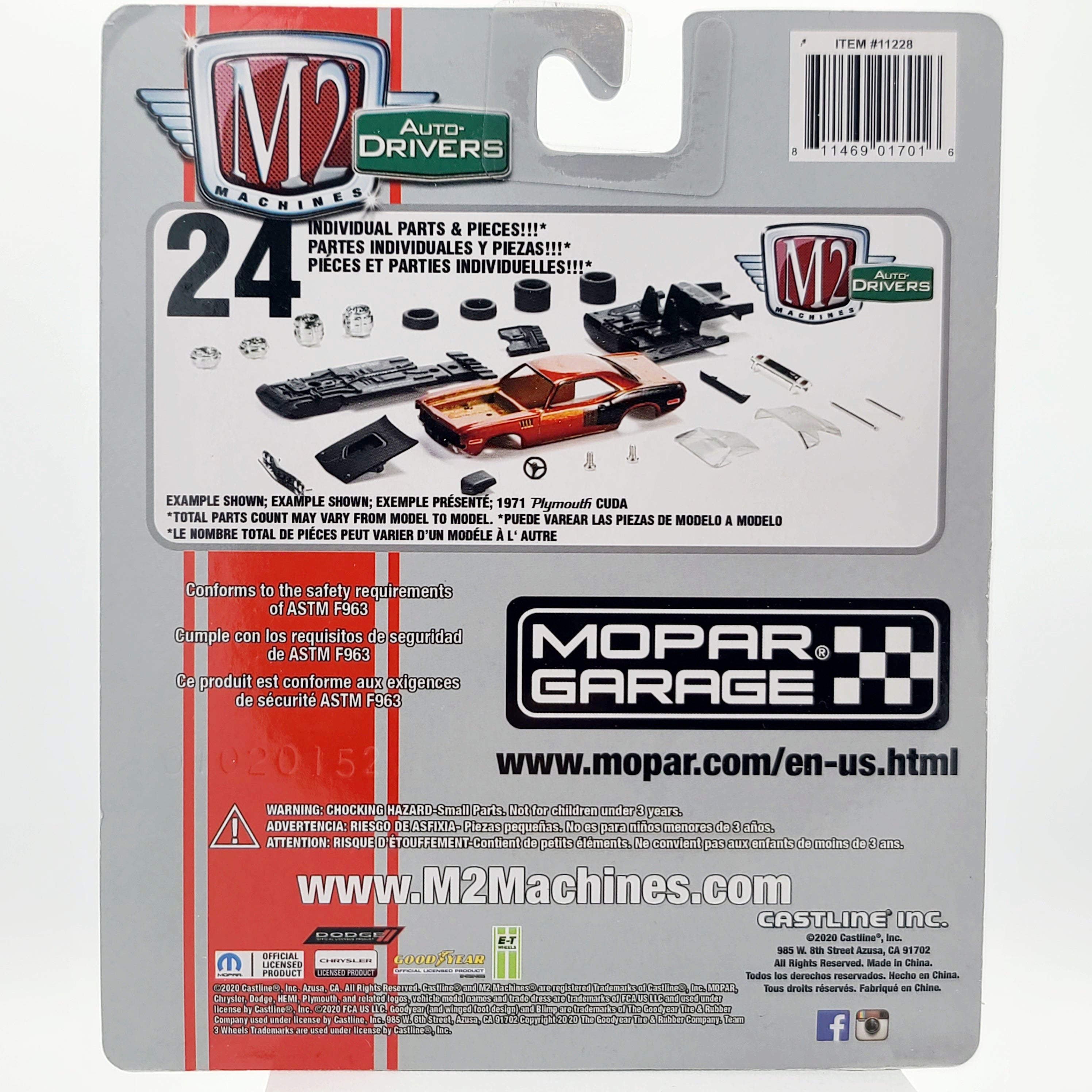 M2 Machines '69 Plymouth Road Runner HEMI - 1:64 (2020 M2 Auto-Drivers Release 64)